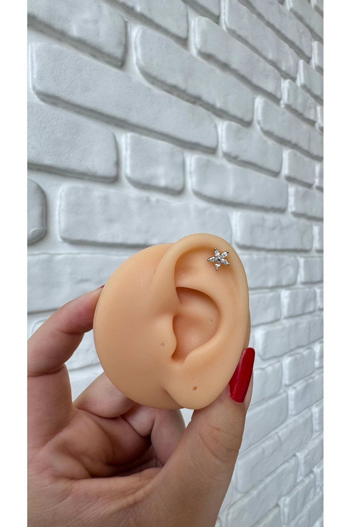 alysa jewelry Cerrahi Çelik çiçek şık Piercing