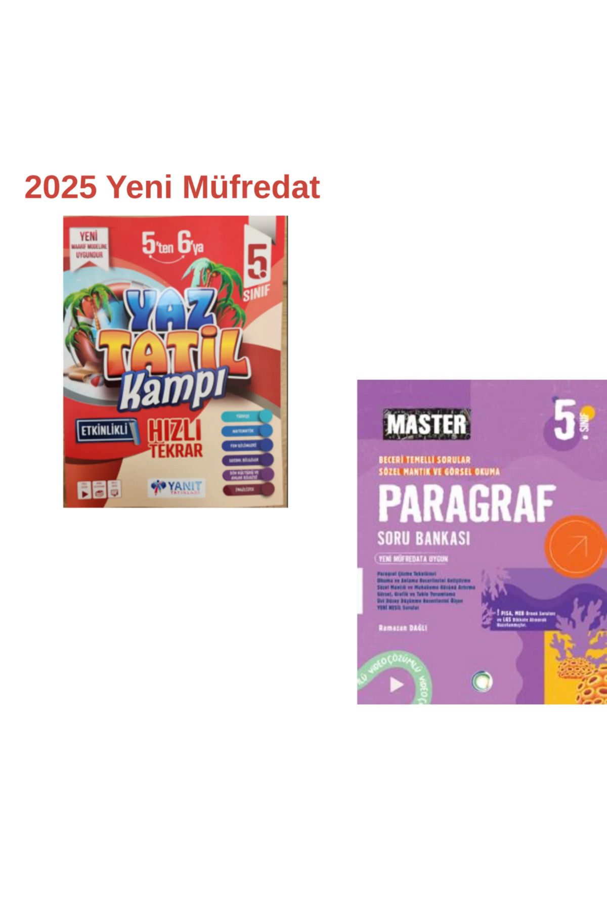 Yanıt Yayınları Yanıt 5. Sınıf Etkinlikli Yaz Tatil Kitabı + Okyanus 5 Sınıf Master Paragraf Set 2025