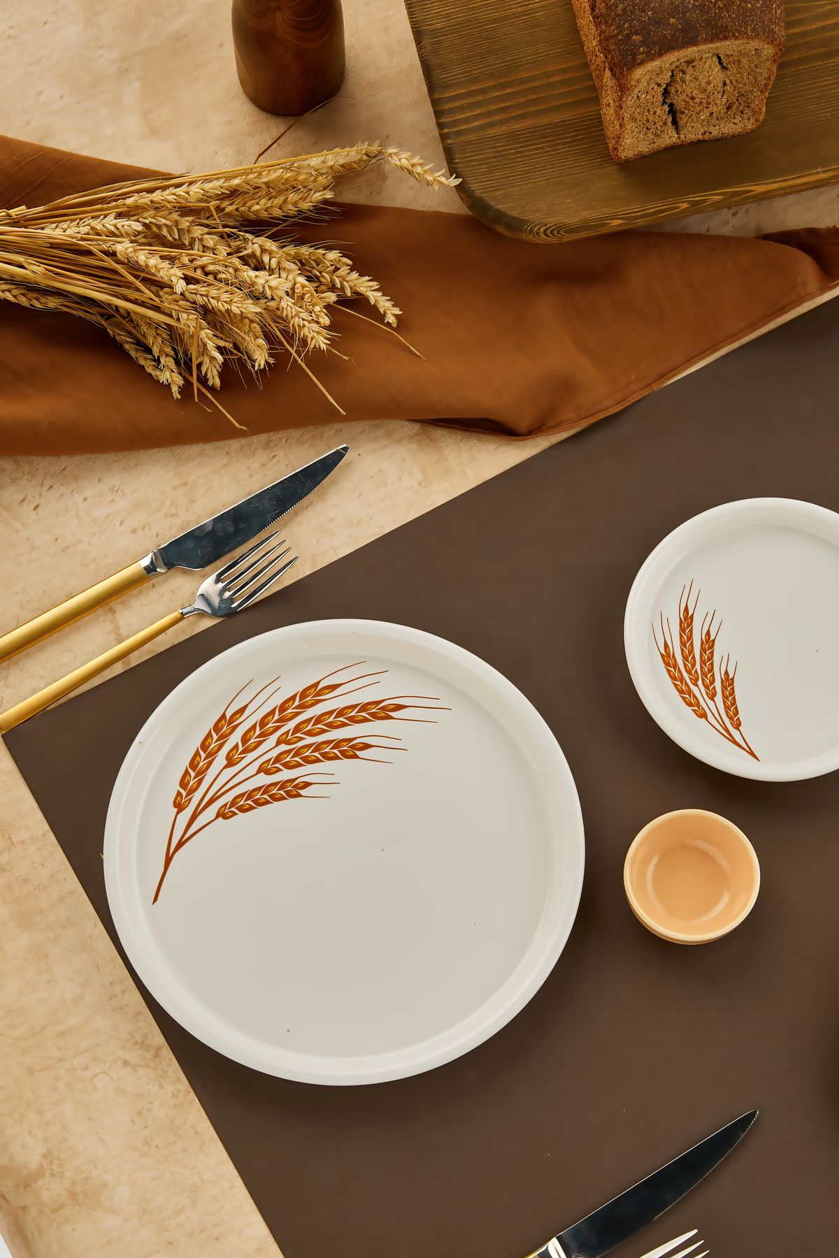 Akkoyunlu home-Başak 18 Piece Ceramic Breakfast Set Breakfast Set for 6 People Luxury Ceramic 7