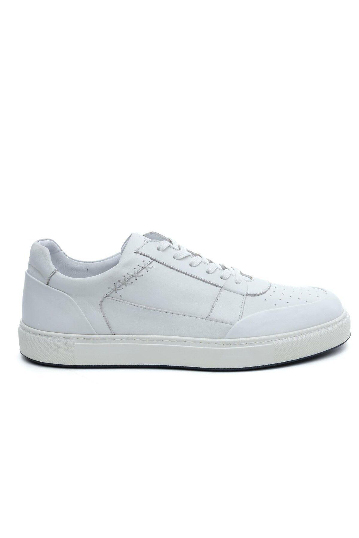Greyder 64702L Beyaz Hakiki Deri Erkek Sneaker