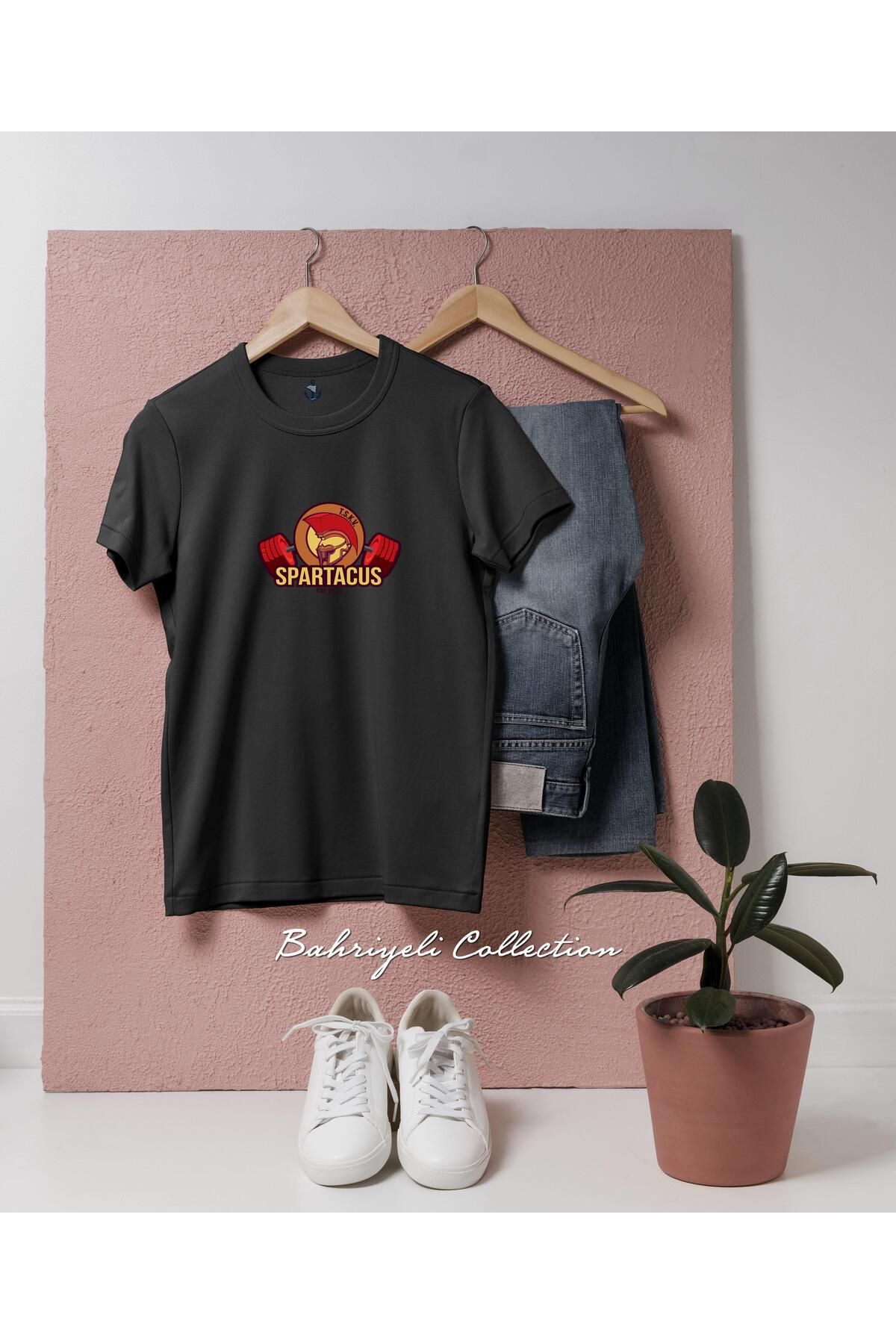bahriyeli.jpeg Oversize Spartacus logo gym fitness Tasarımlı Unisex T-Shirt