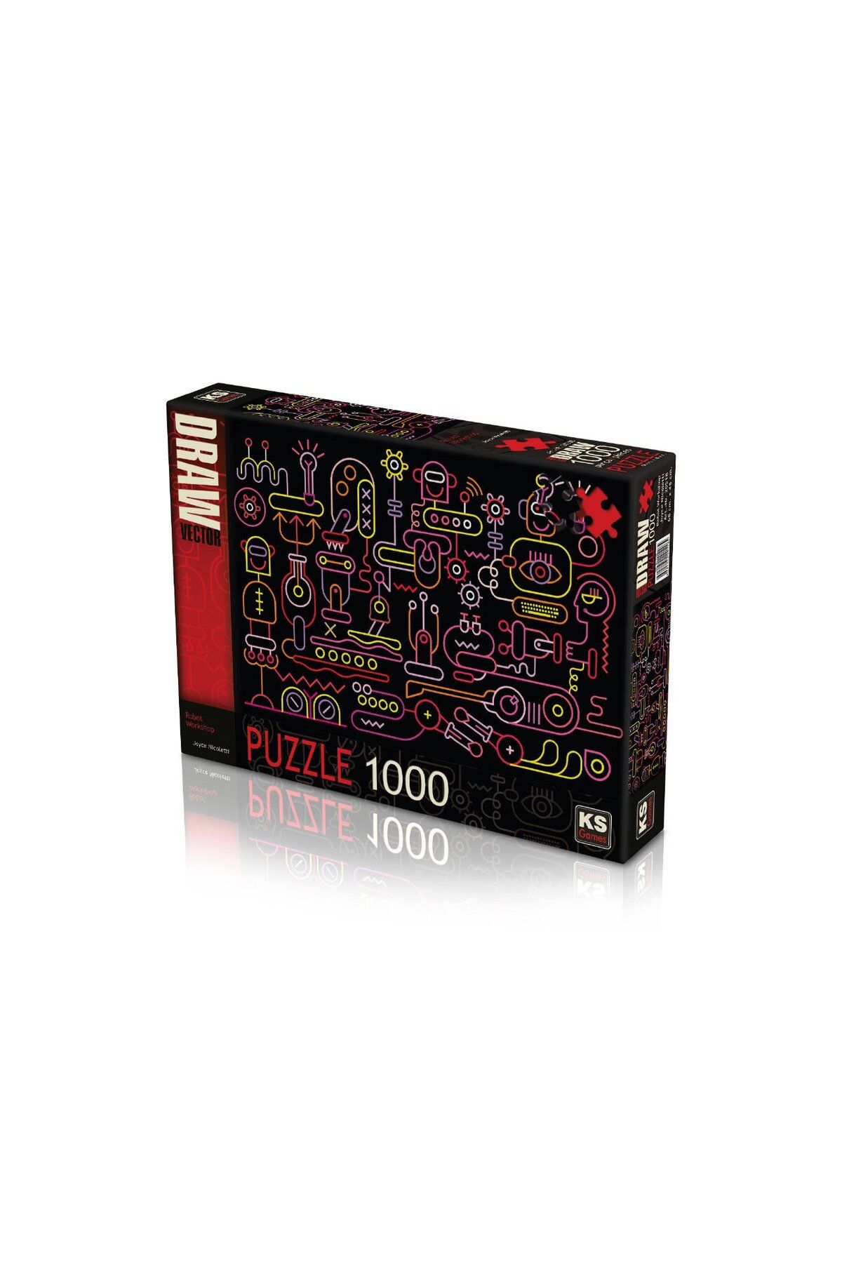 swilex SK Puzzle 1000 Parça Robot WorSKhop Robot Atölyesi