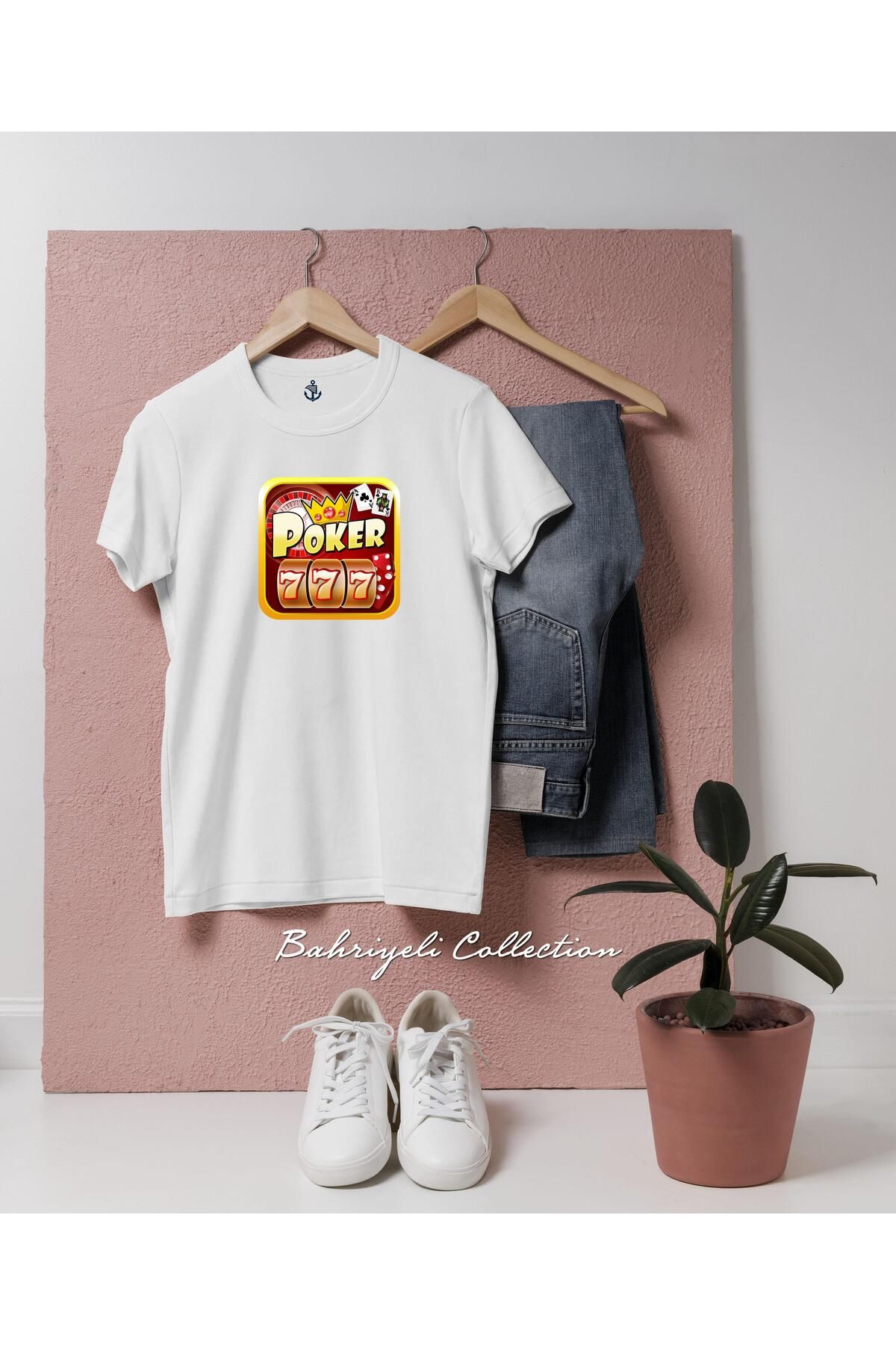 bahriyeli.jpeg Oversize poket 777 slot Tasarımlı Unisex T-Shirt