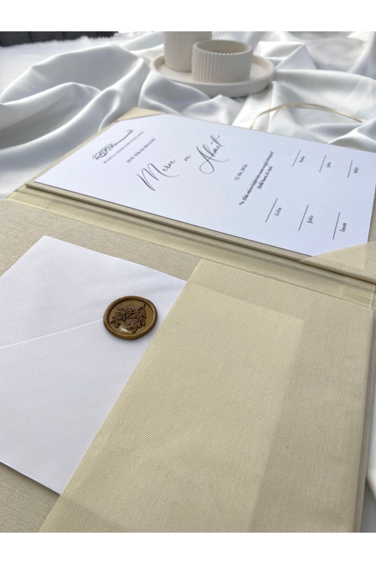 Norm Design Nikah Belgesi - Zarif Keten Kaplı Dosyası ile BİRLİKTE ...
