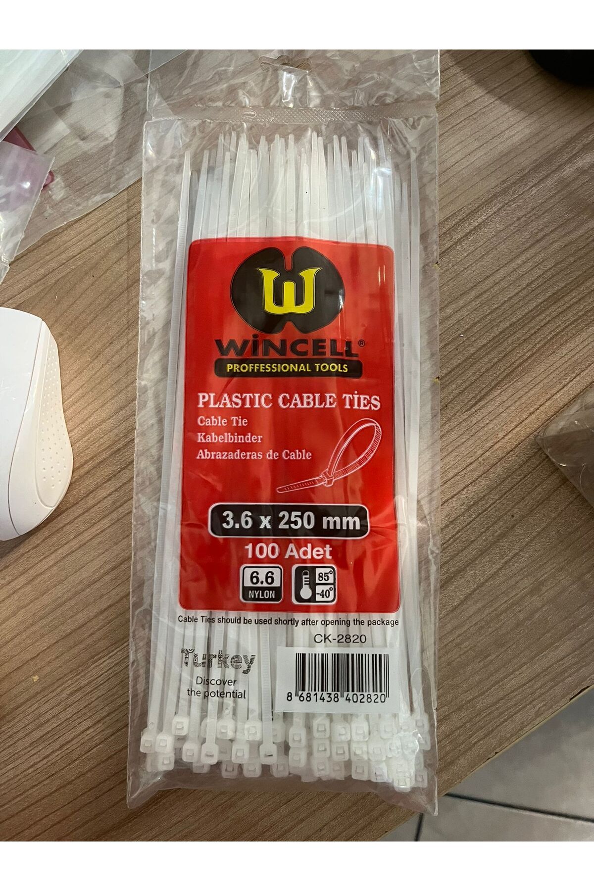 Wincell 100 ADET 250 MM KABLO BAĞI- CIRT SABİTLEME-SABİTLEYİCİ-TUTUCU-ÇOK AMAÇLI KULLANIM UYGUNDUR .