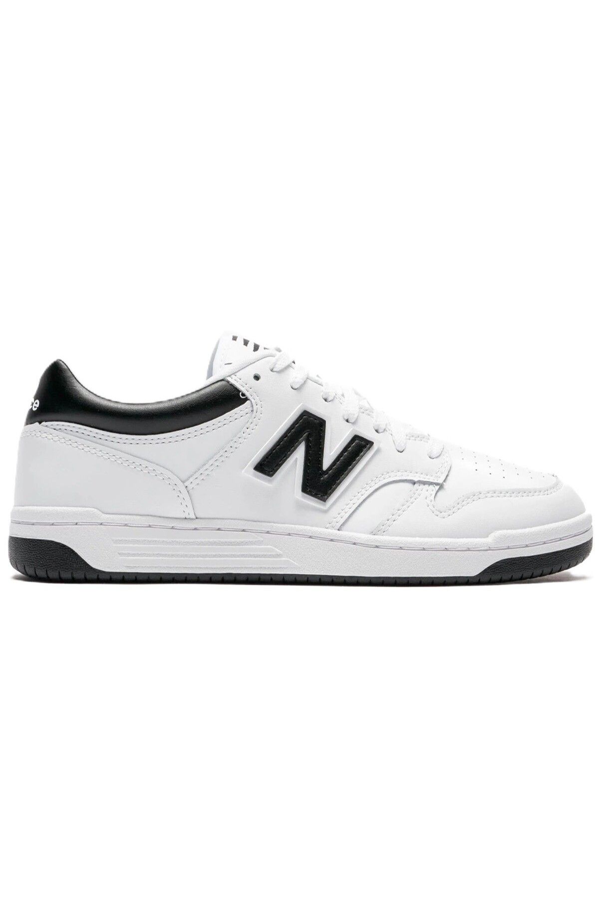 New Balance BB480 Leather Mens Sneaker White Hakiki Deri Unisex Günlük Spor Ayakkabı Beyaz