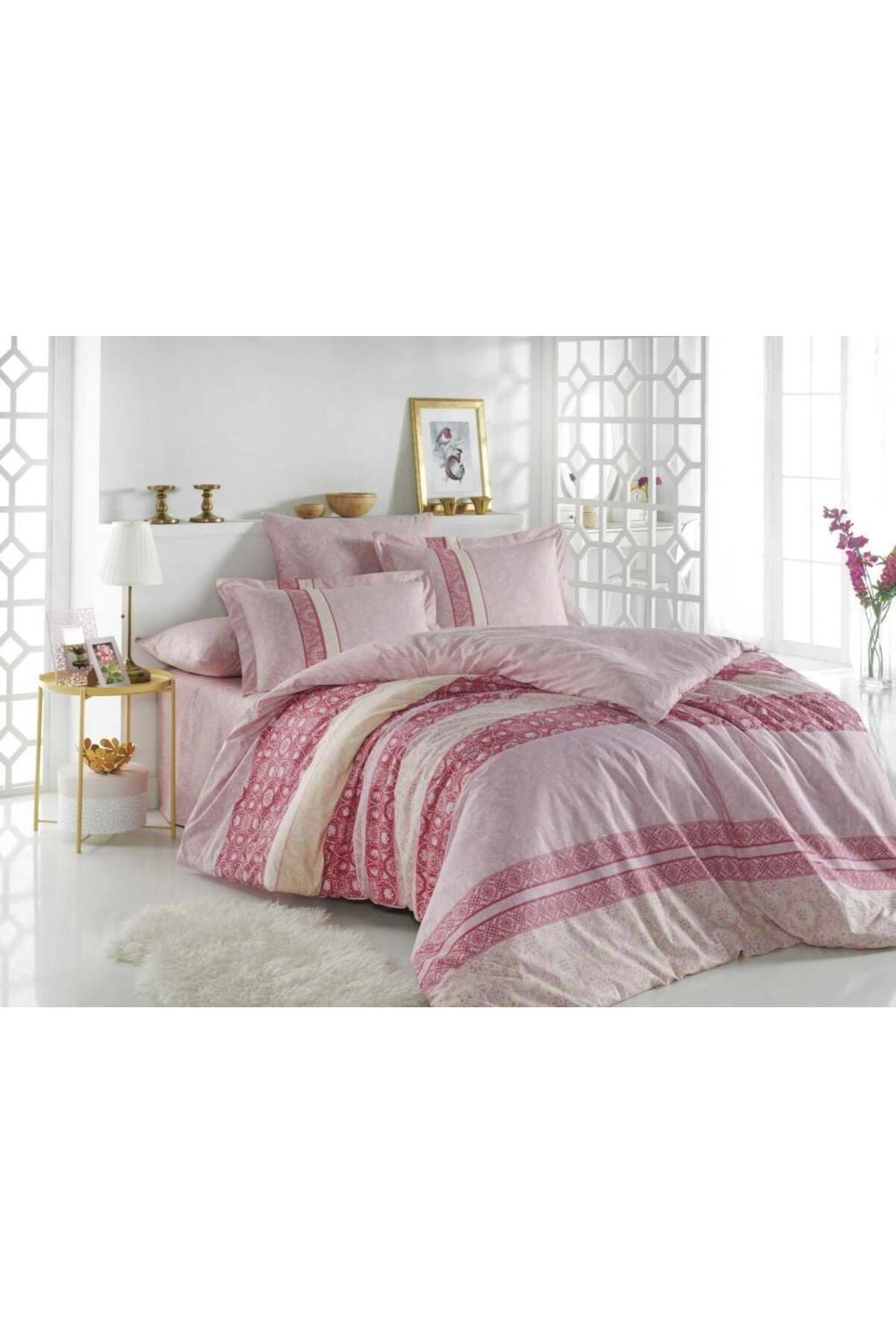 swilex Hoby Tek Kişilik Poplin Nevresim Takımı Emma Pembe