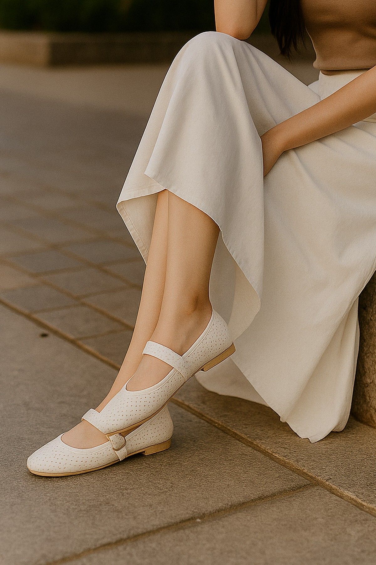 Moda Frato Modafrato MARY Kadın Babet Sandalet Yazlık Ayakkabıt