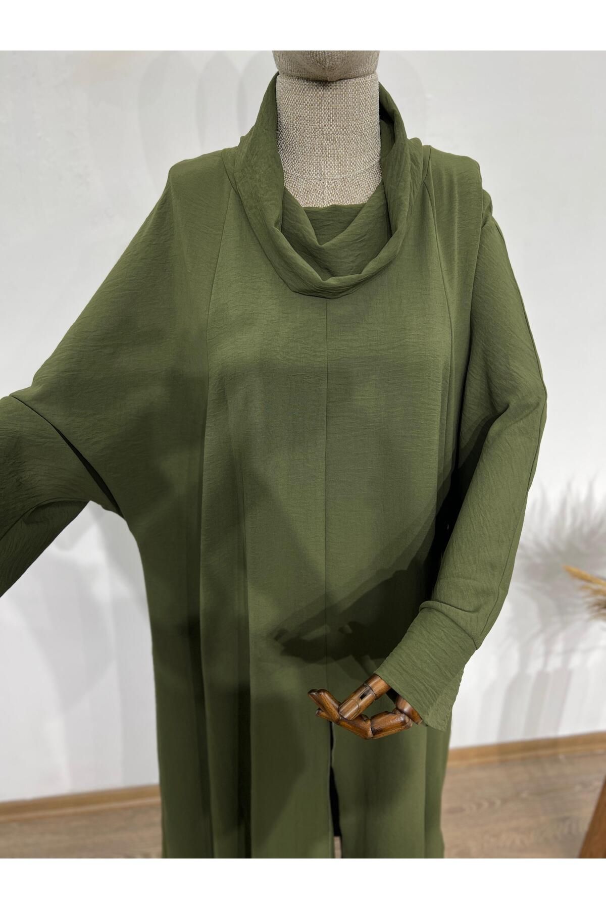 Berel Moda Saçaklı Takım - Haki