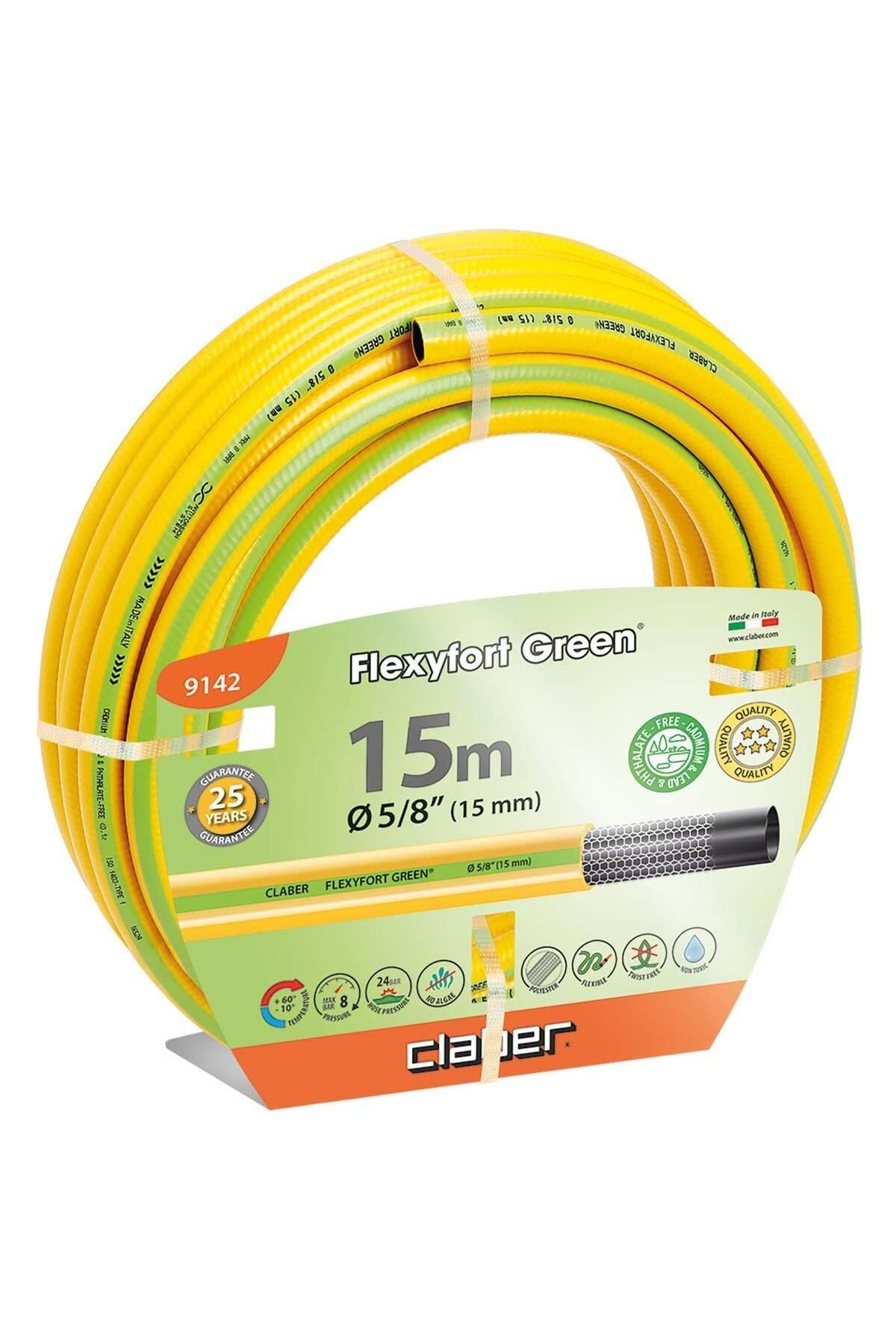CLABER 9142 Flexfort Green Hortum 5/8'' 15mt