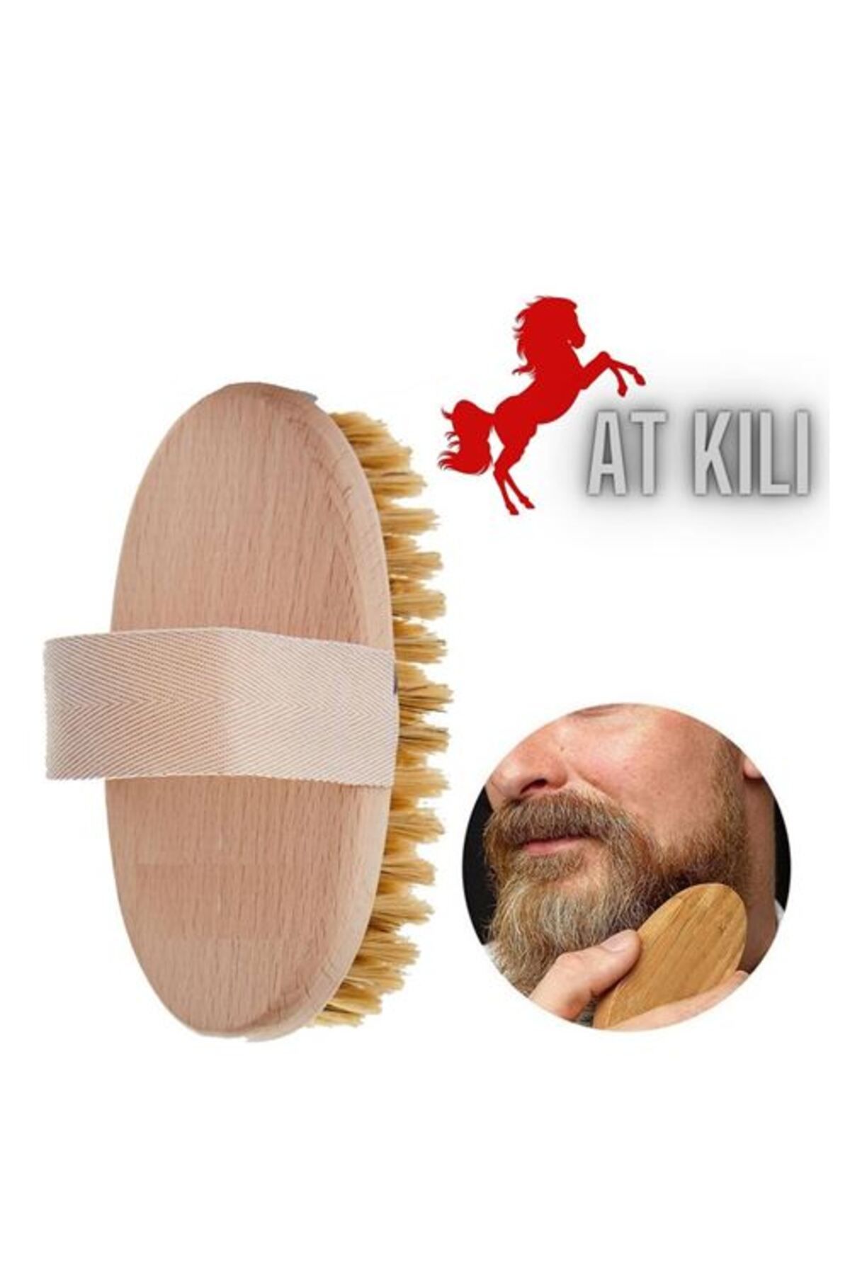 Kanonik Education Absolute Sakinleştirici Sakal Tarama Doğal Fırçası
