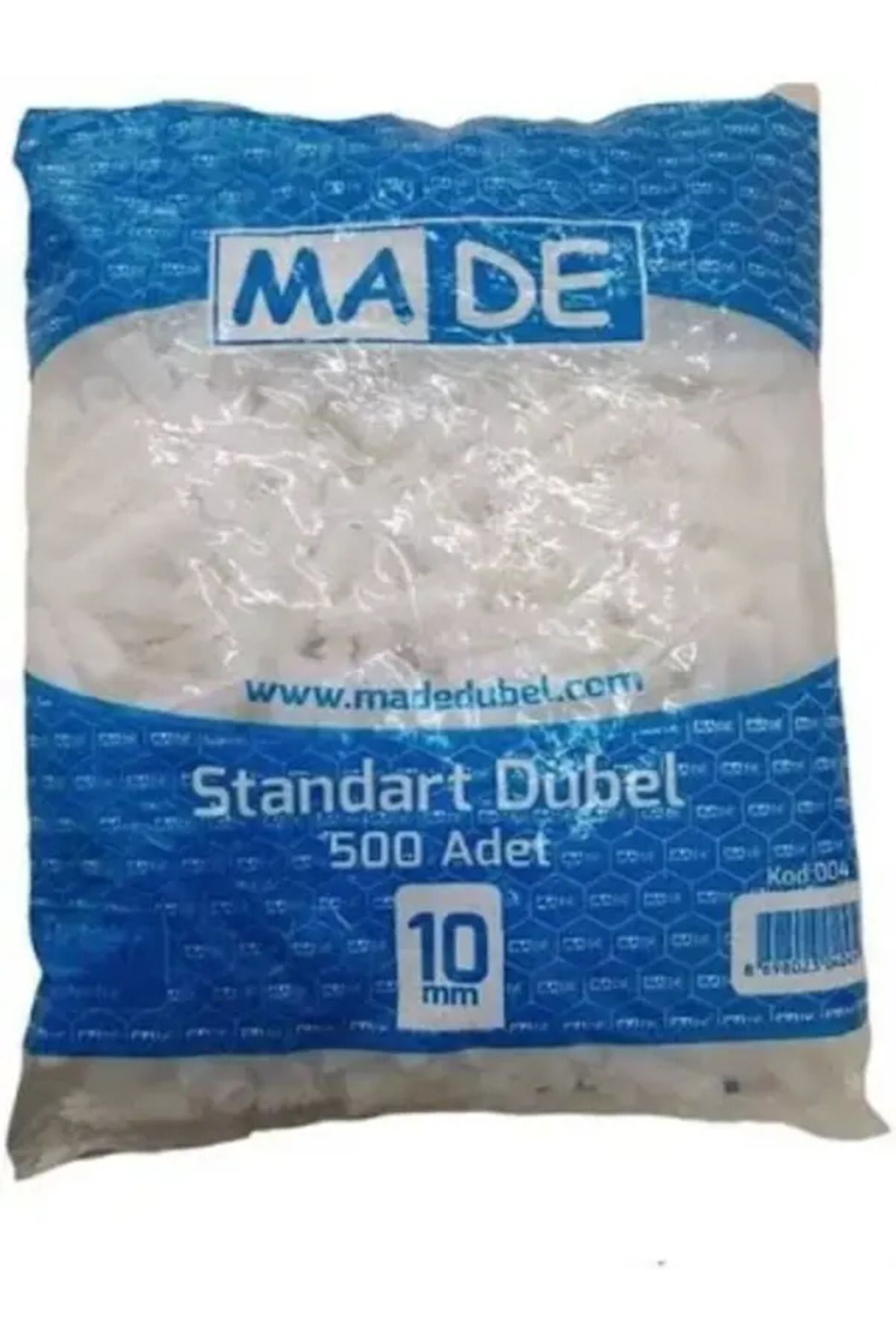 MADE Plastik Standart Dübel 10 Luk (500 Adet) 1 PAKET