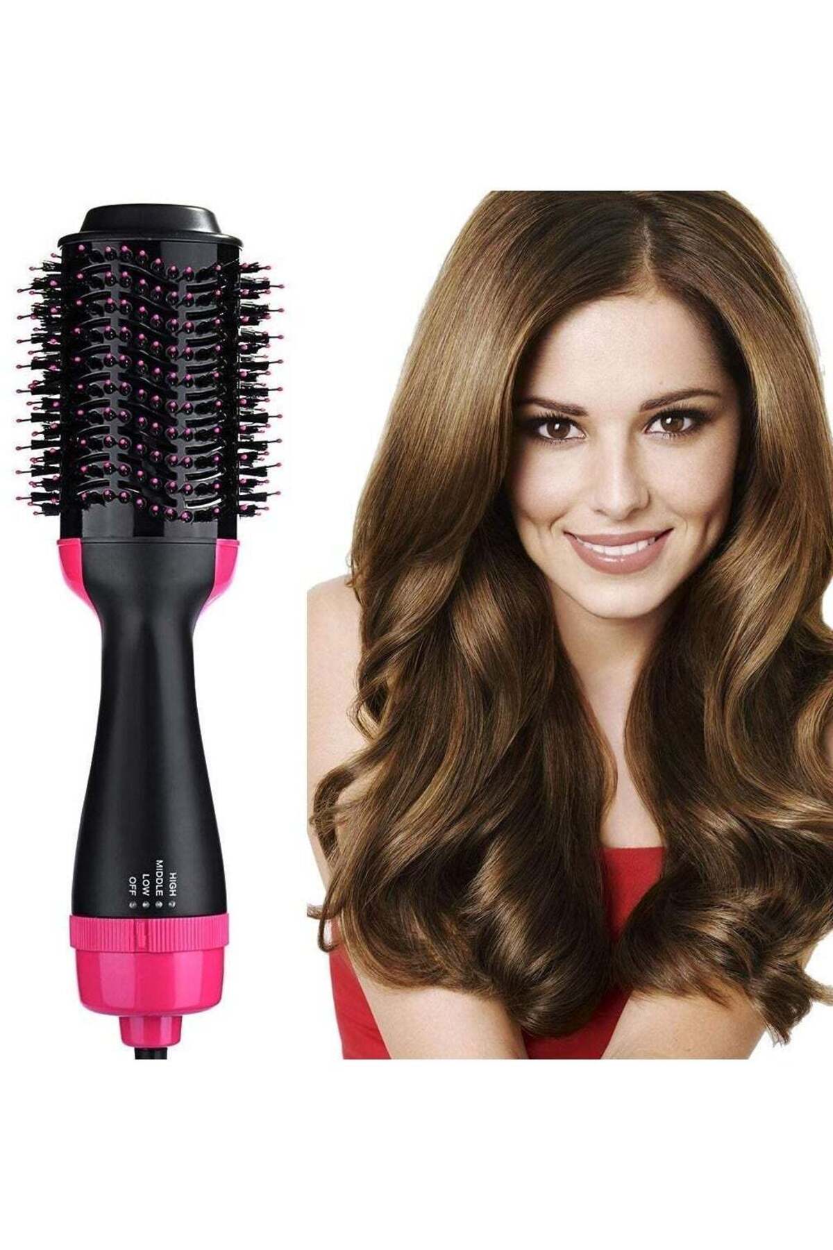 ONE STEP Hair Straightener Curler Comb Roller One Step Electric Ion Blow Drye...