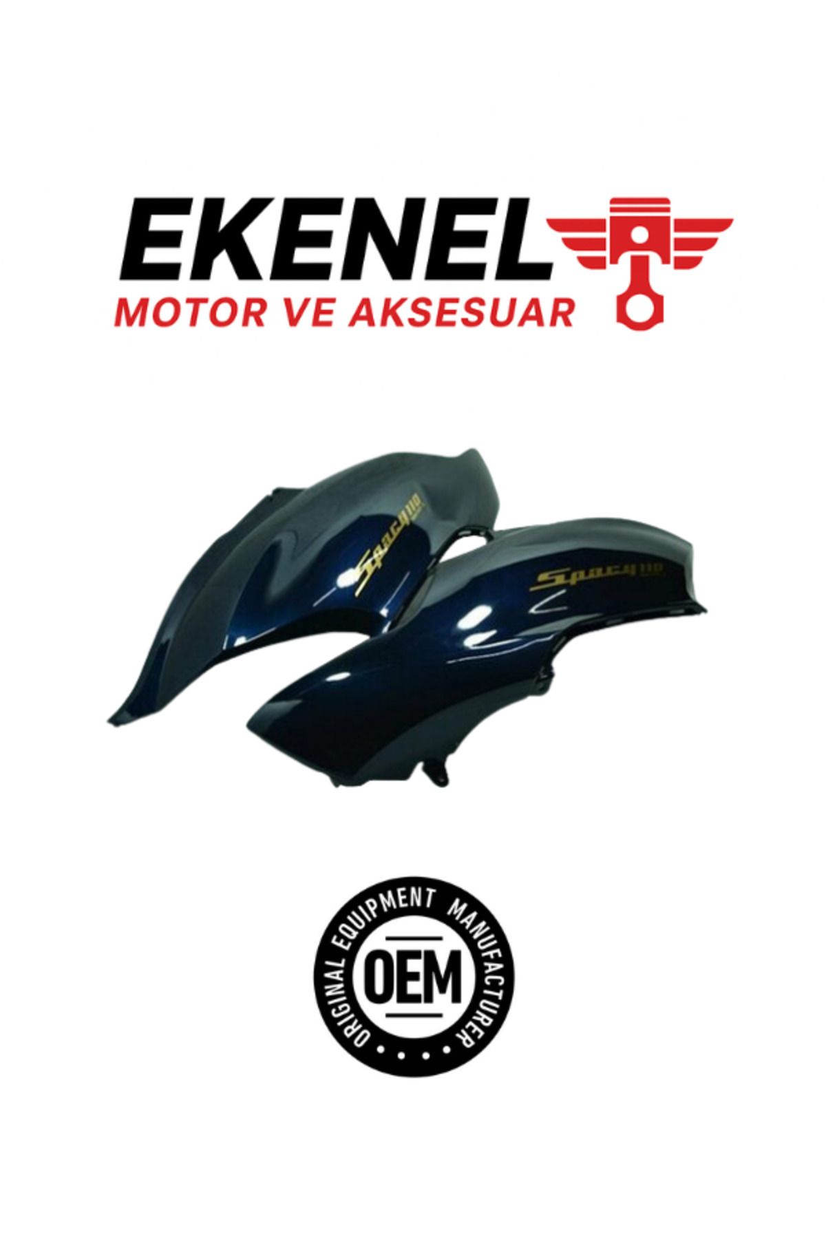 OEM Honda Spacy 110 Sele Altı Yan Kapak Lacivert Takım OEM