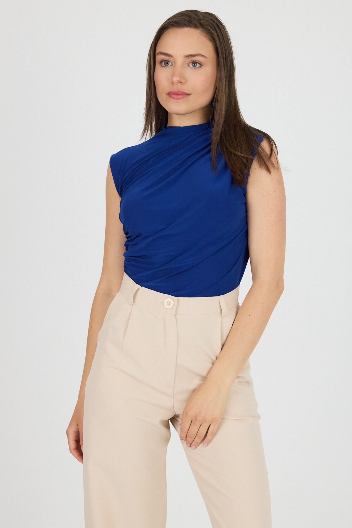 Rays Saks Kolsuz Büzgülü Sandy Bluz 2430