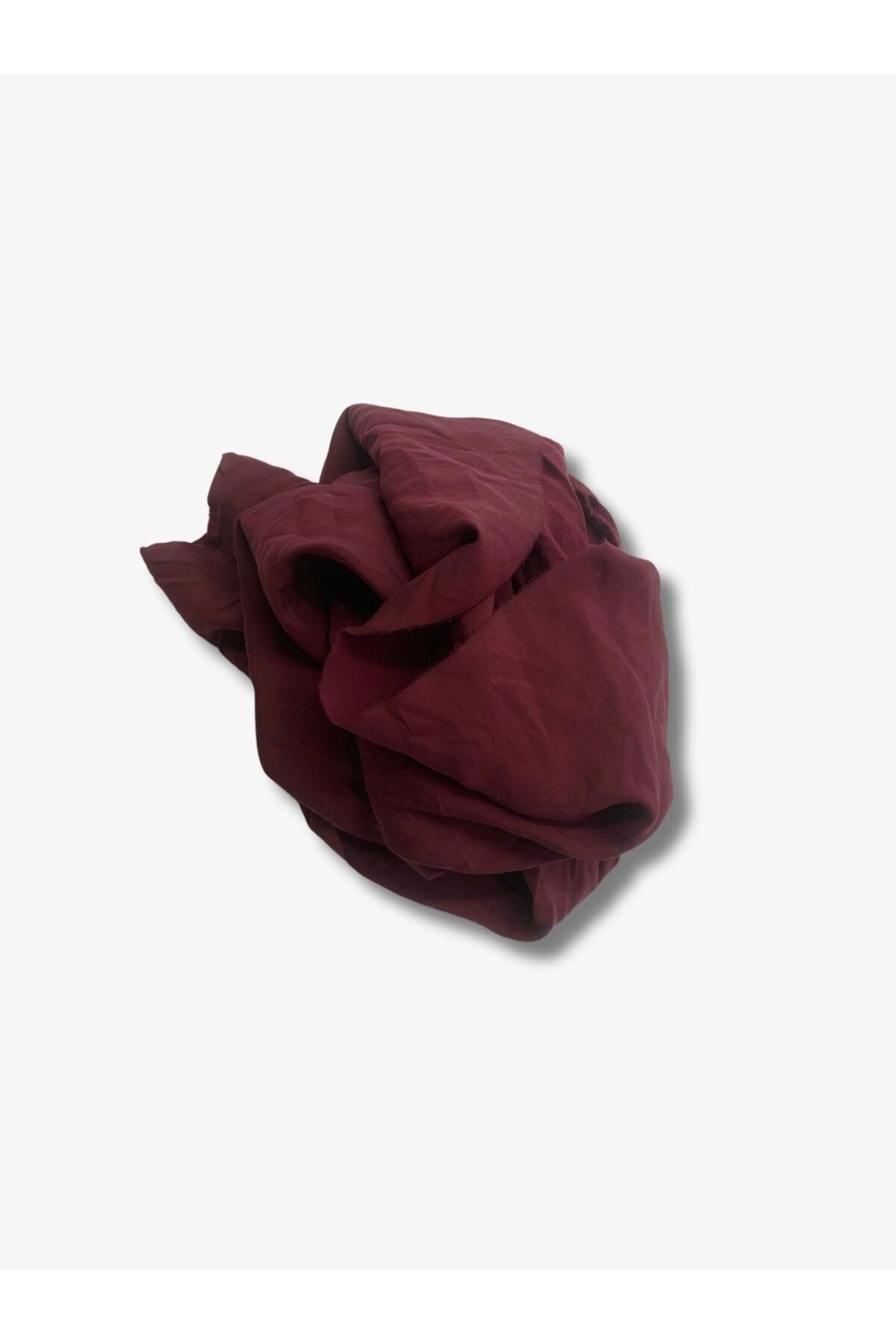 Yiğit Kumaş Liyosel Kumaş, Parça 100x100 cm Bordo Rengi