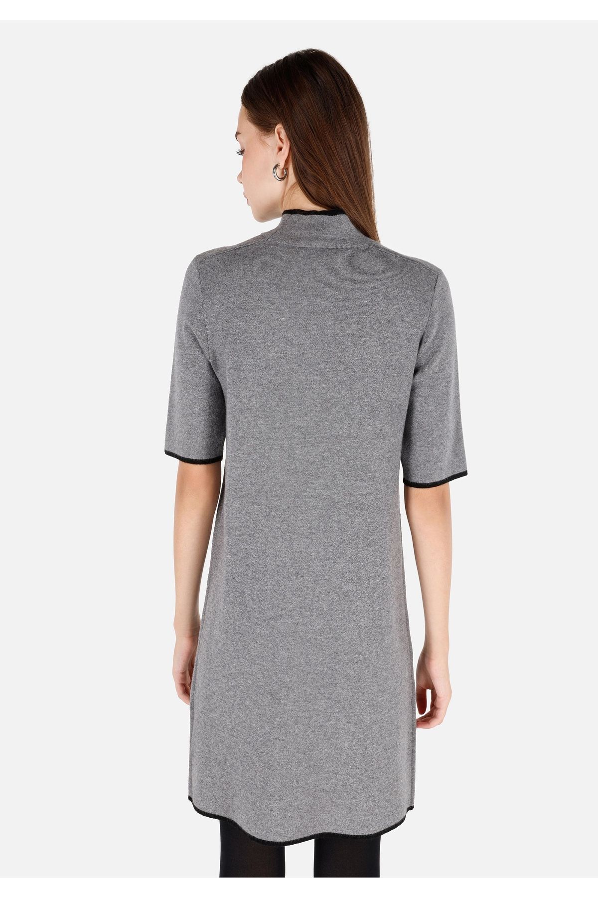 Colin's-Regular Fit Women's Gray Short Sleeve Dress 2