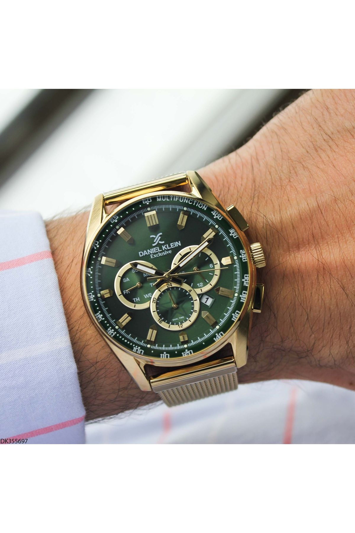Daniel Klein DK355697 Çelik Hasır Kordonlu Erkek Kol Saati