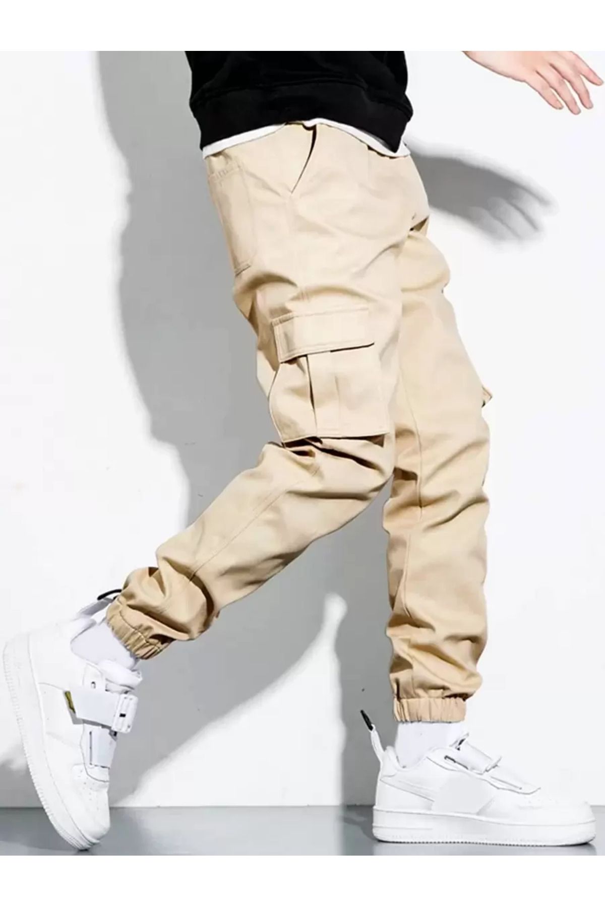 WKM Erkek Kargo Cepli Gabardin Slim Fit Pantolon