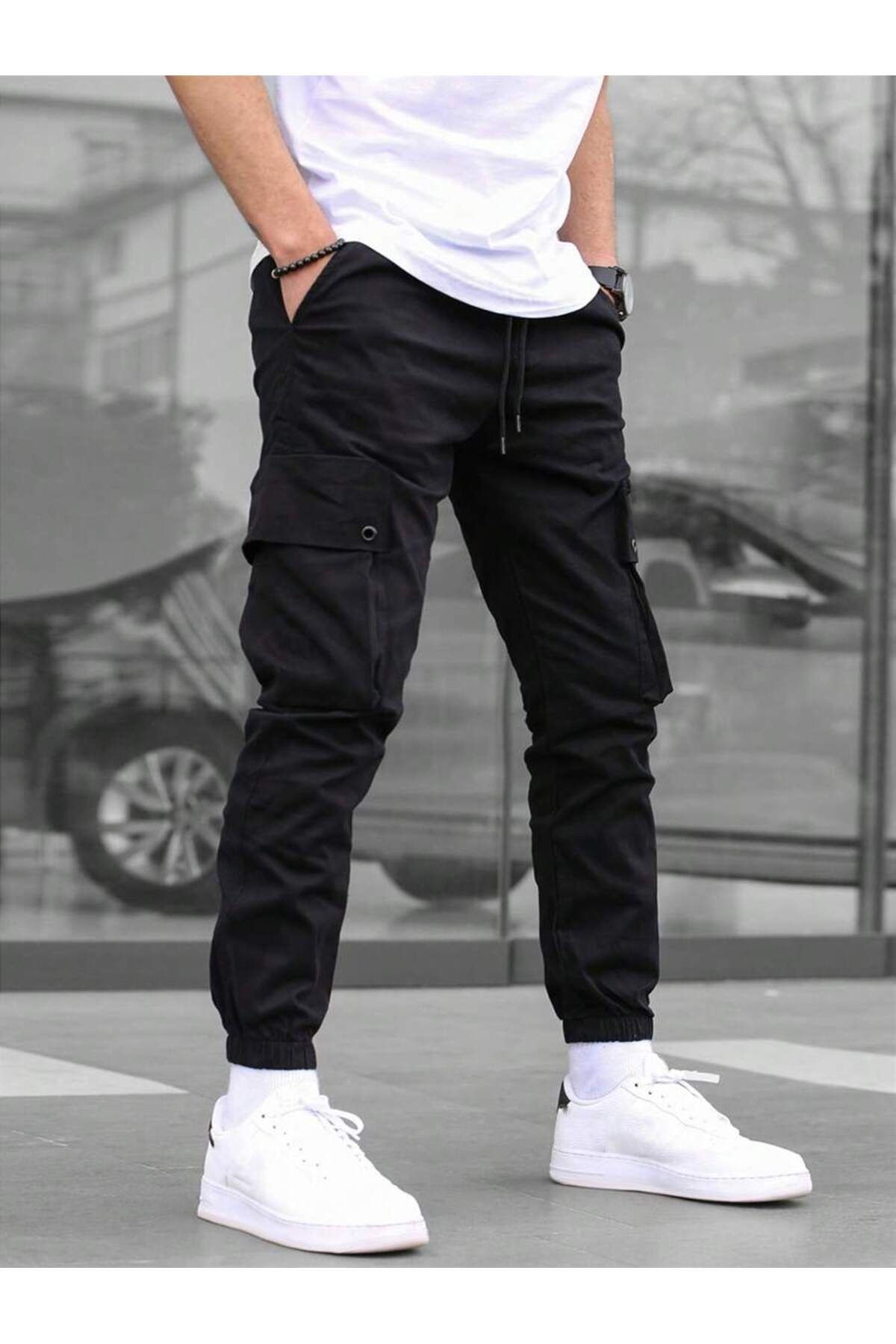 WKM Erkek Kargo Cepli Gabardin Slim Fit Pantolon