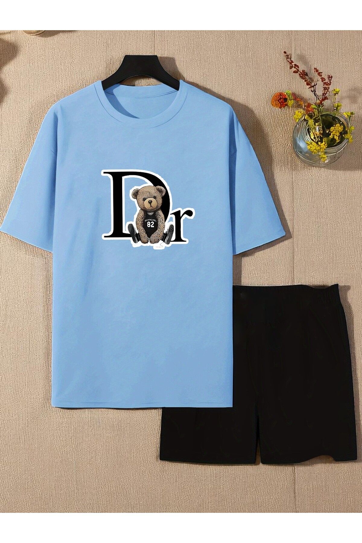 uyguntarz Unisex Dr. AYI Tasarım Basklı Tshirt Şort Takımı