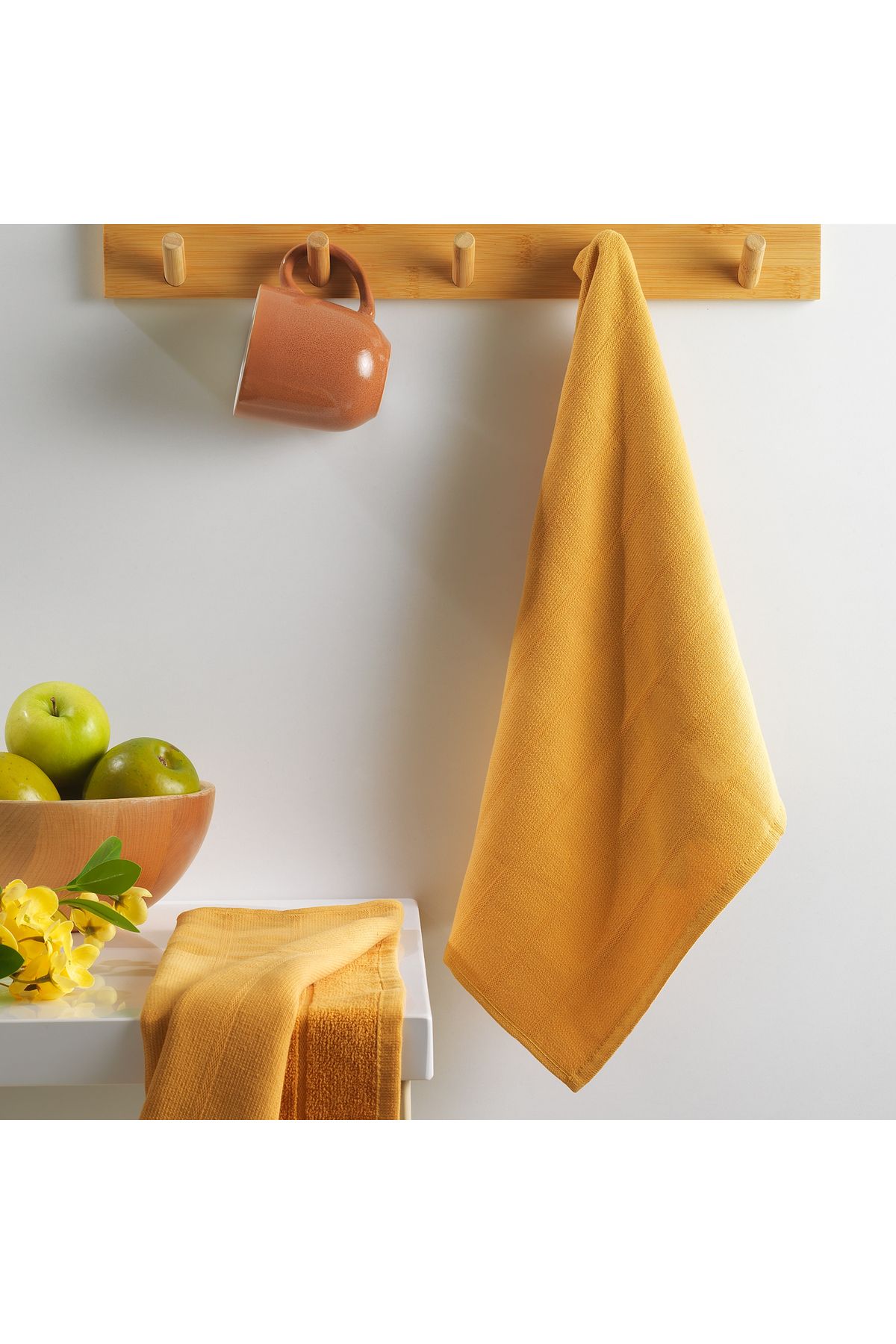Schafer Home Romy 2 li Kurulama Bezi 40x50 Cm-Sarı