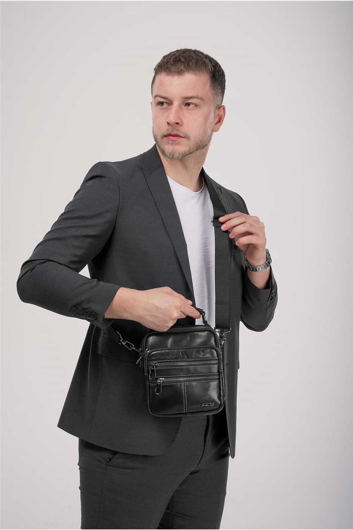 ÇÇS ÇÇS 31603 Hakiki Deri Askılı Çanta