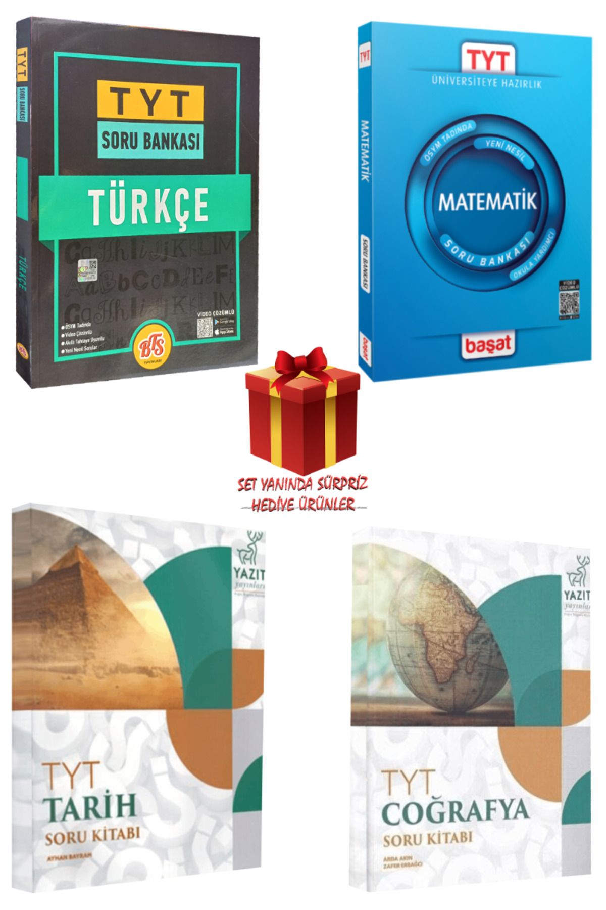 Panem Yayınları TYT Soru Bankası Seti: Türkçe + Matematik + Tarih + Coğrafya + Hediye