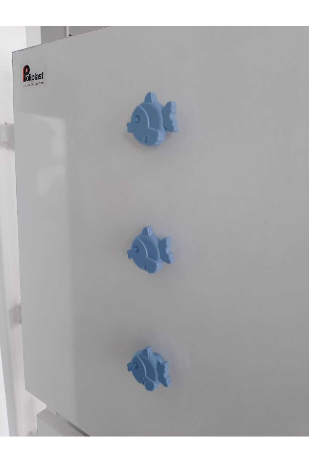 POLIPLAST Balık Kulp /Çocuk odası kulp. Genç odası kulp. Dolap ve çekmece kulp./ 3 adet