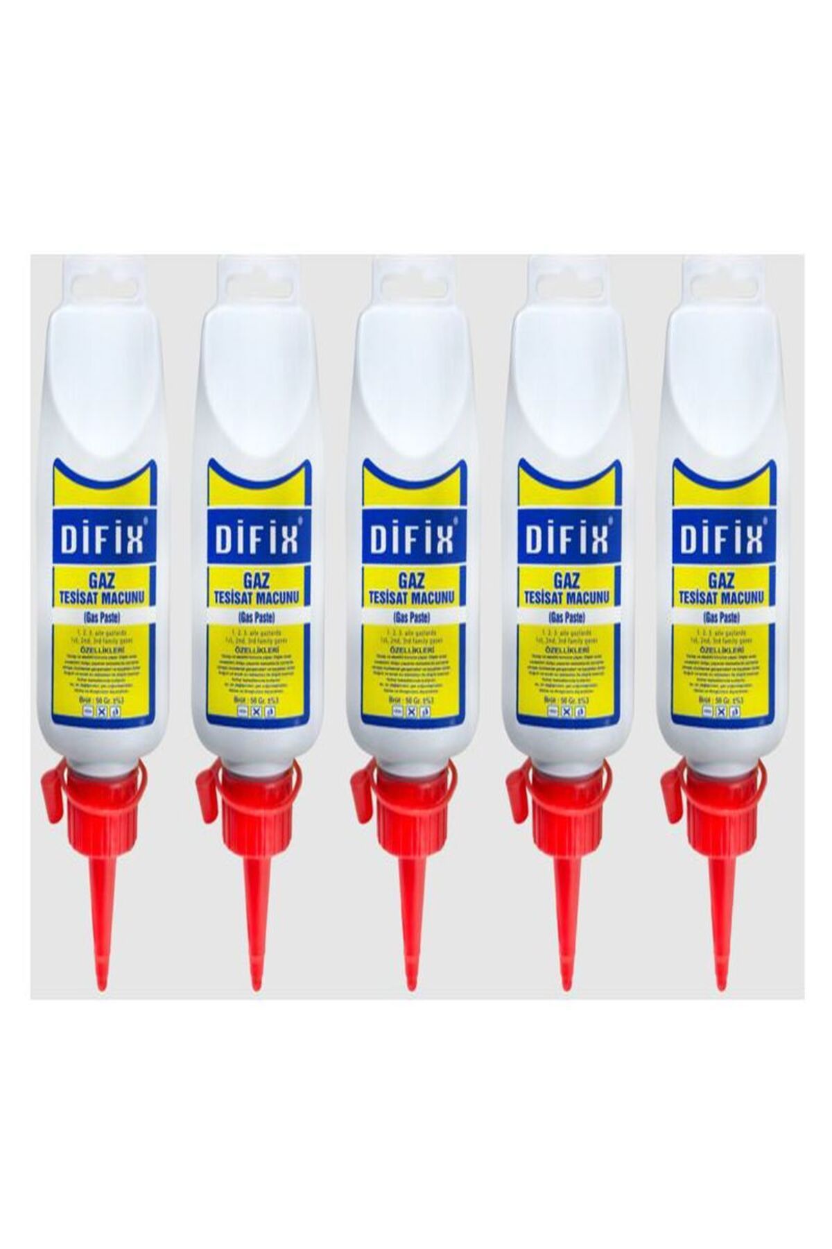 DİFİX DOĞALGAZ MACUNU TÜP 50 GR 5 ADET