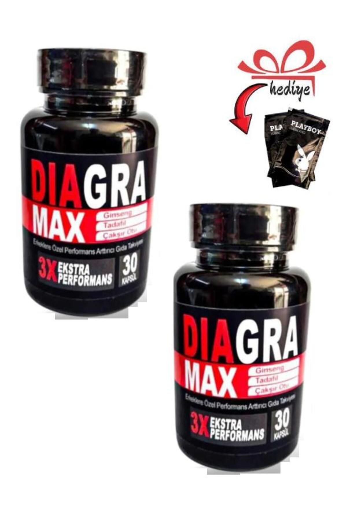 Dolce Diagra Max 3X Ekstra Performans Destekleyici Gıda Takviyesi 30'lu x 2 ad + Kayganlaştırıcı Jelle