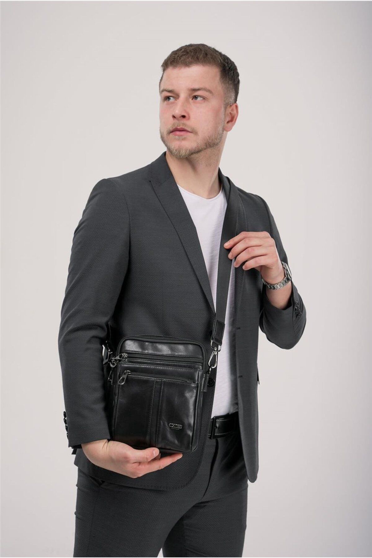 ÇÇS ÇÇS 31608 Hakiki Deri Askılı Çanta