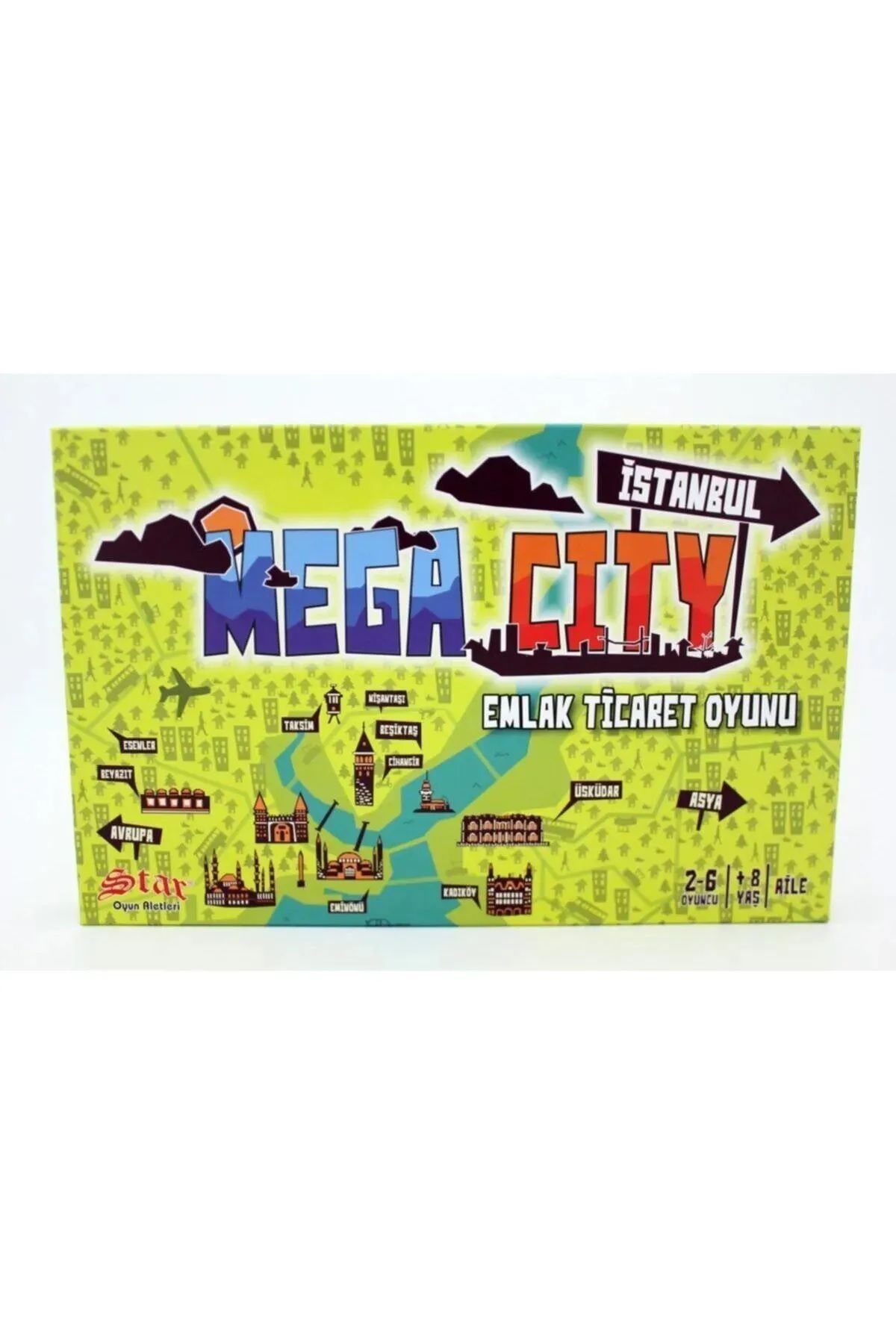 miienshop Star Mega City Emlak Ticaret Oyunu Grup Aile Çocuk Oyunlar Eğitici Zeka Oyunları Hobi Oyun Eğlence