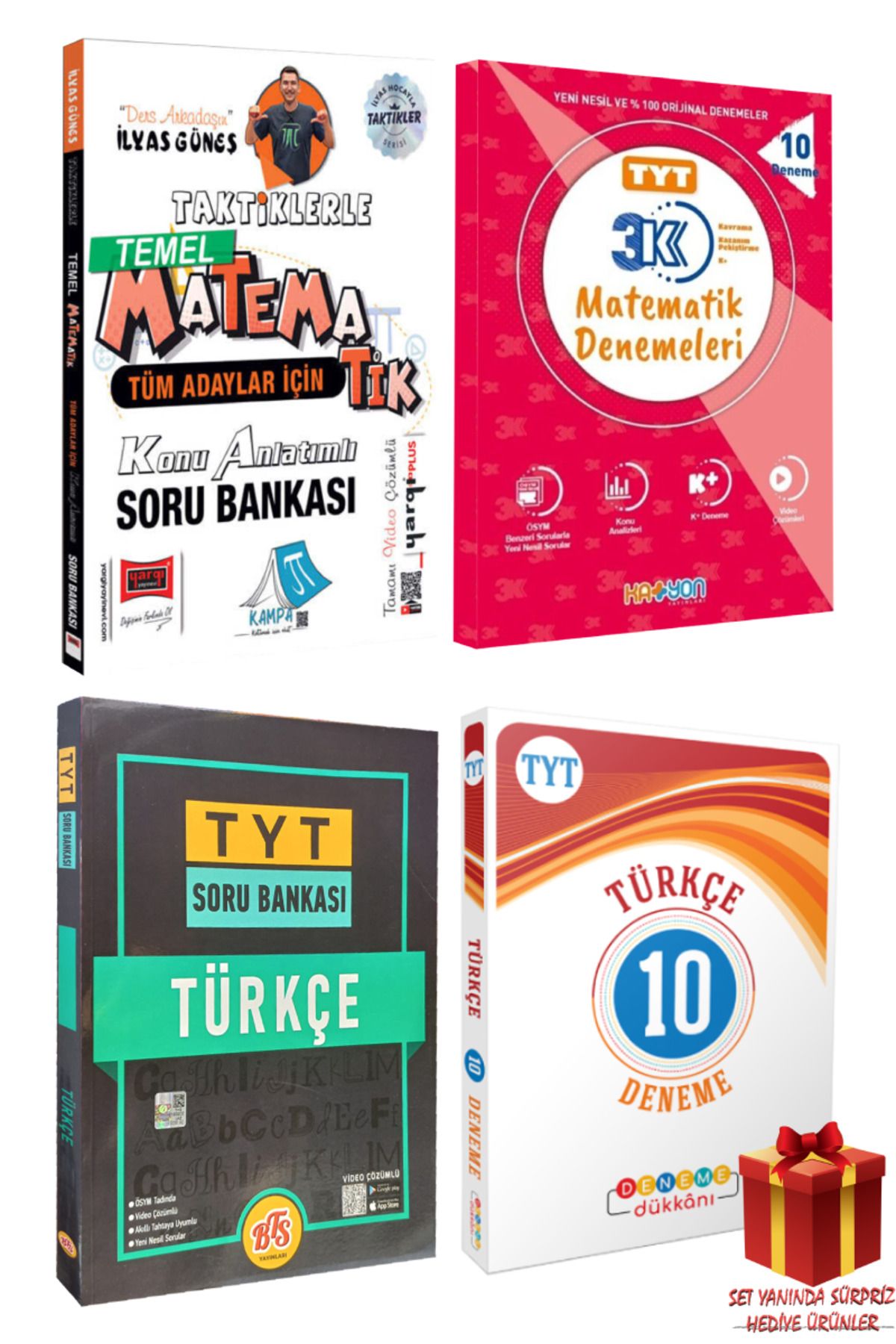Yargı Yayınları İlyas Güneş Taktiklerle Matematik Konu Anlatımlı Soru Bankası+ TYT 10 Türkçe - 10 Matematik Deneme