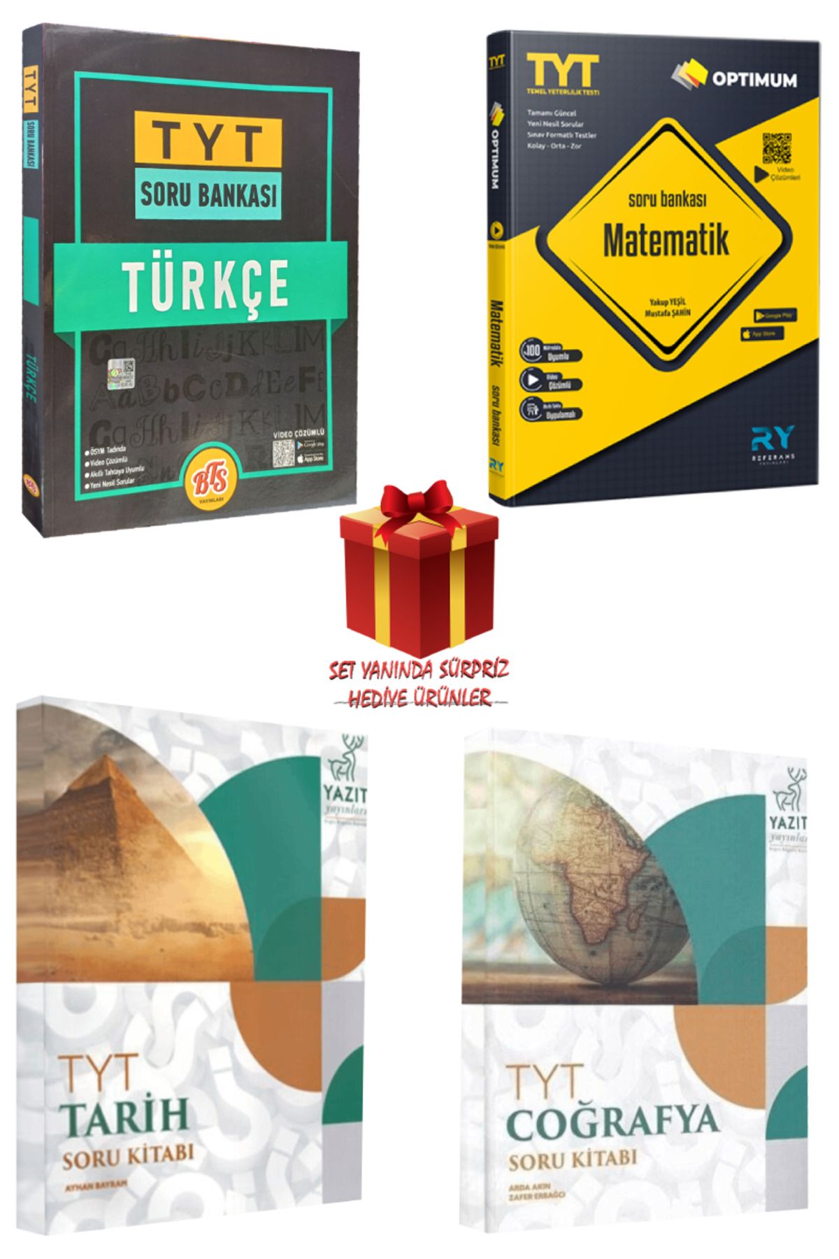 Panem Yayınları TYT Soru Bankası Seti: Türkçe + Matematik + Tarih + Coğrafya + Hediye