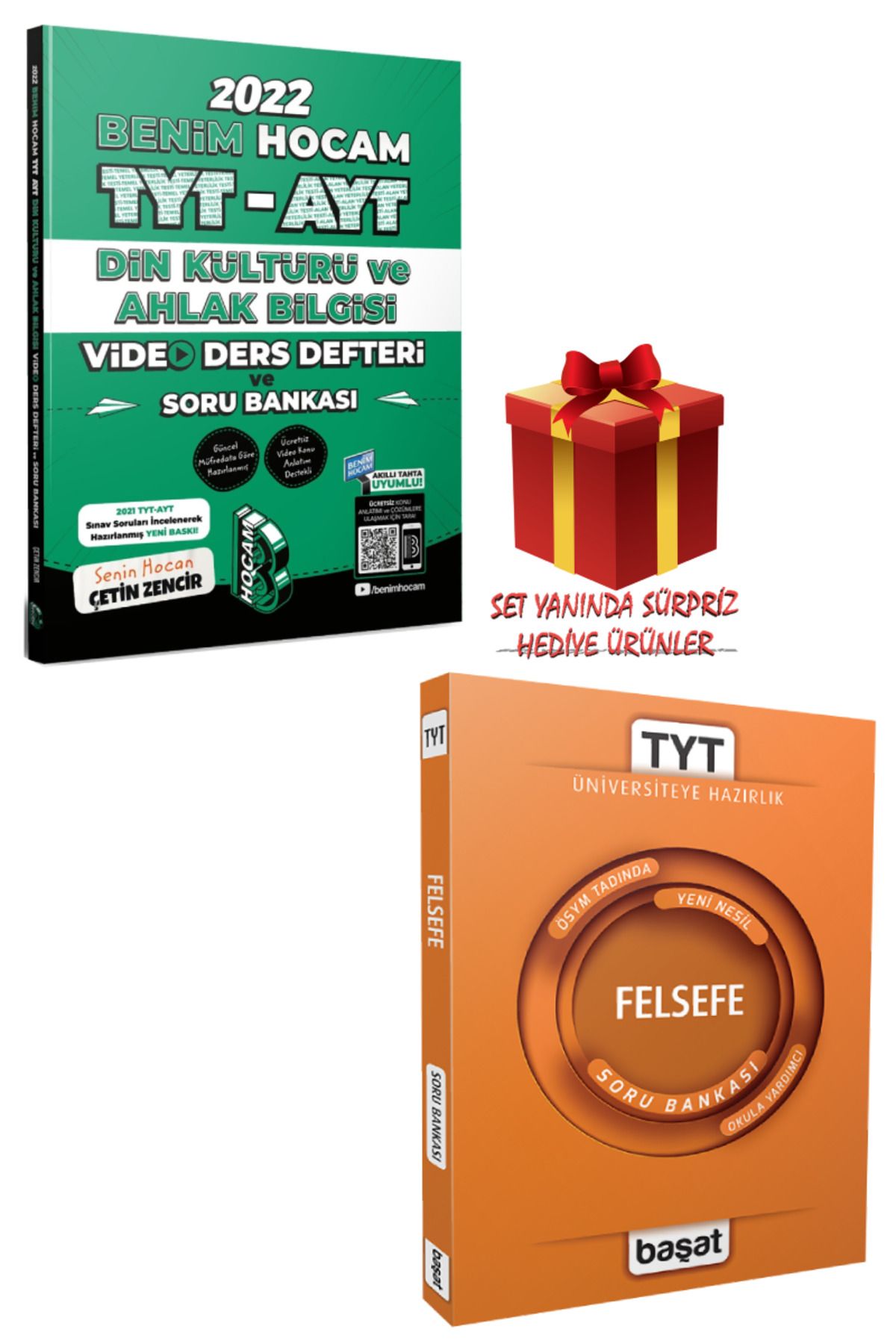 Başat Yayınları TYT Felsefe Soru Bankası+TYT-AYT Din Kültürü ve Ahlak Bilgisi Video Ders Defteri ve Soru Bankası