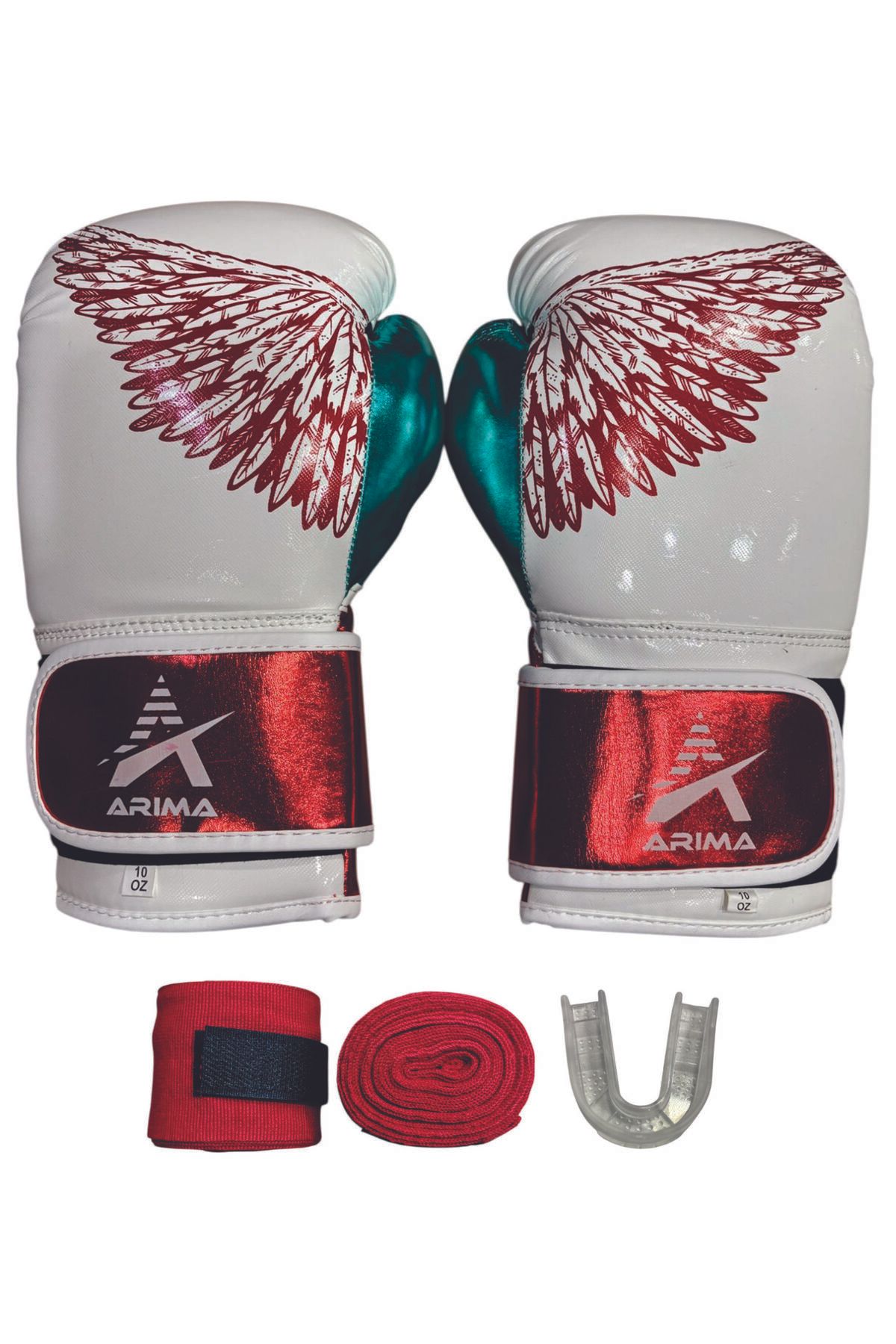 ARIMA Boks Eldiveni & Kick Boks Eldiveni & Muay Thai Eldiveni & Kickboks Eldiven Seti Beyaz