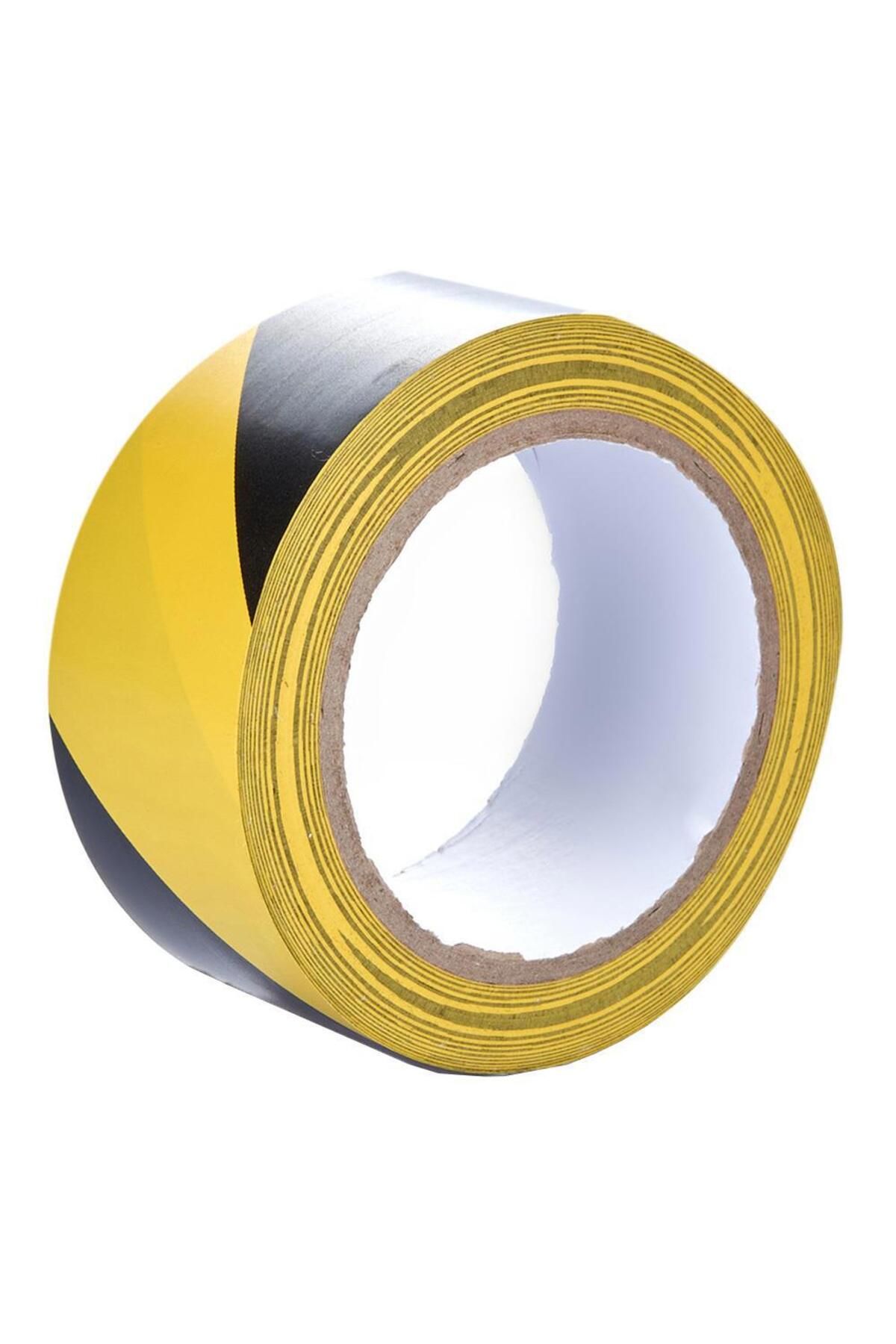 Boss Tape Yer İşaretleme Bandı 48 mm x 30 m - Sarı/Siyah