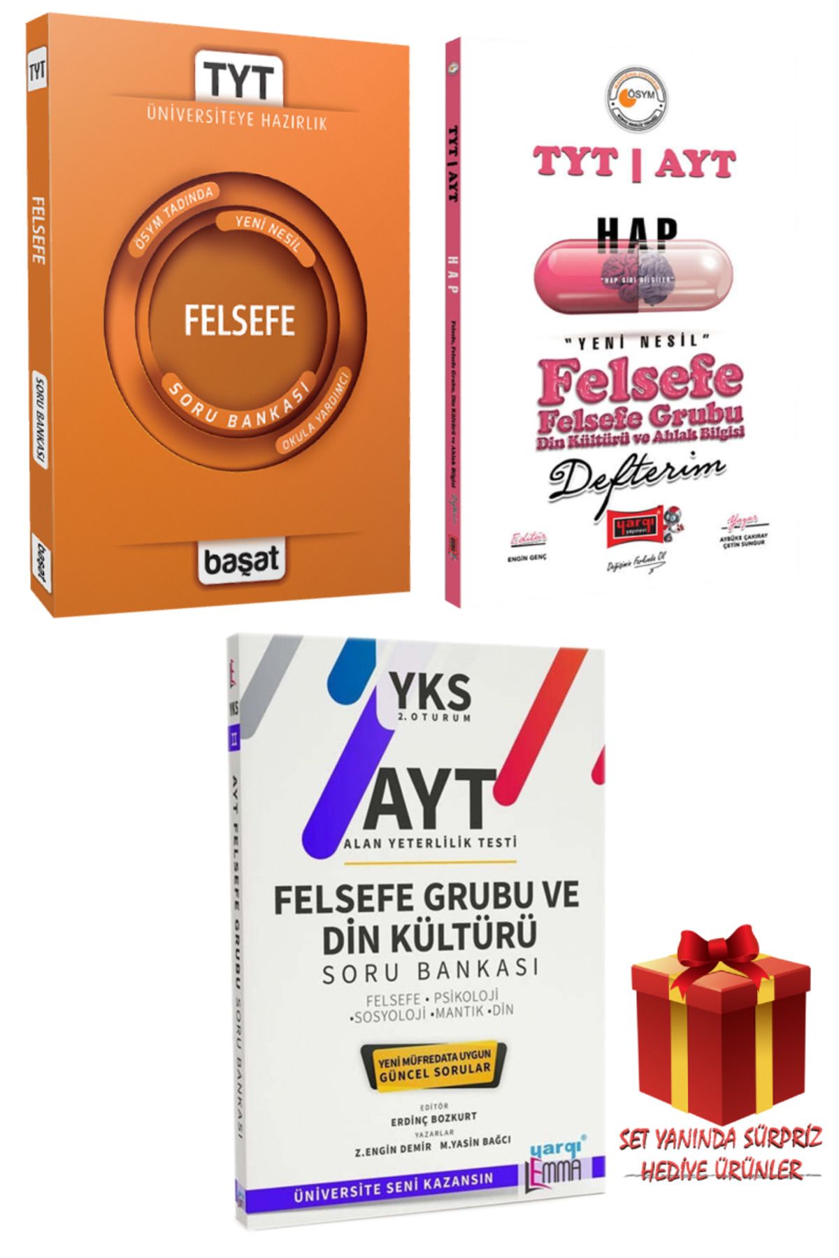 Başat Yayınları TYT Felsefe SB+TYT-AYT Felsefe Grubu ve Din Kültürü Defterim+AYT Felsefe Grubu ve Din Kültürü Soru B
