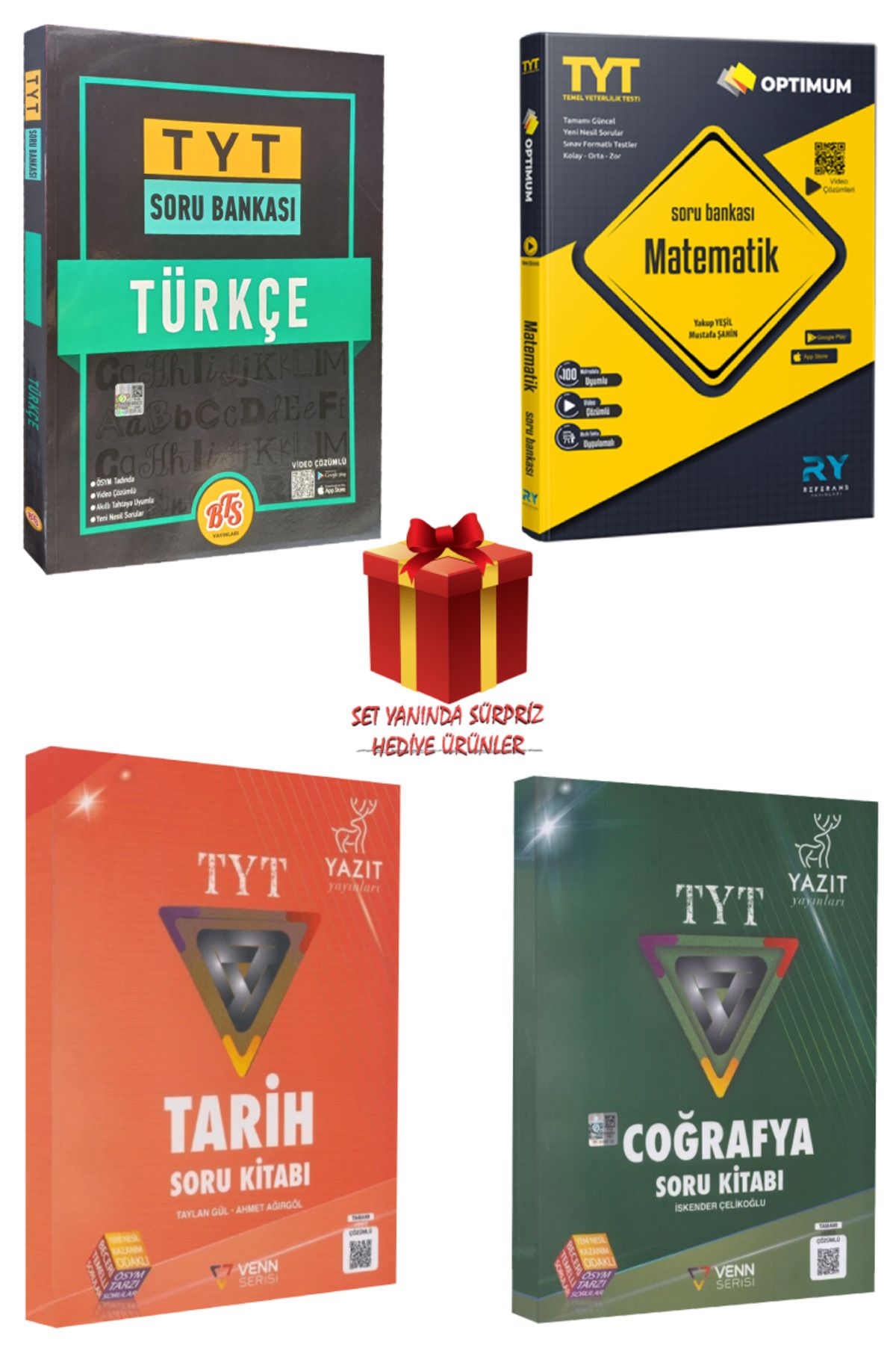 Panem Yayınları TYT Soru Bankası Seti: Türkçe + Matematik + Tarih + Coğrafya + Hediye