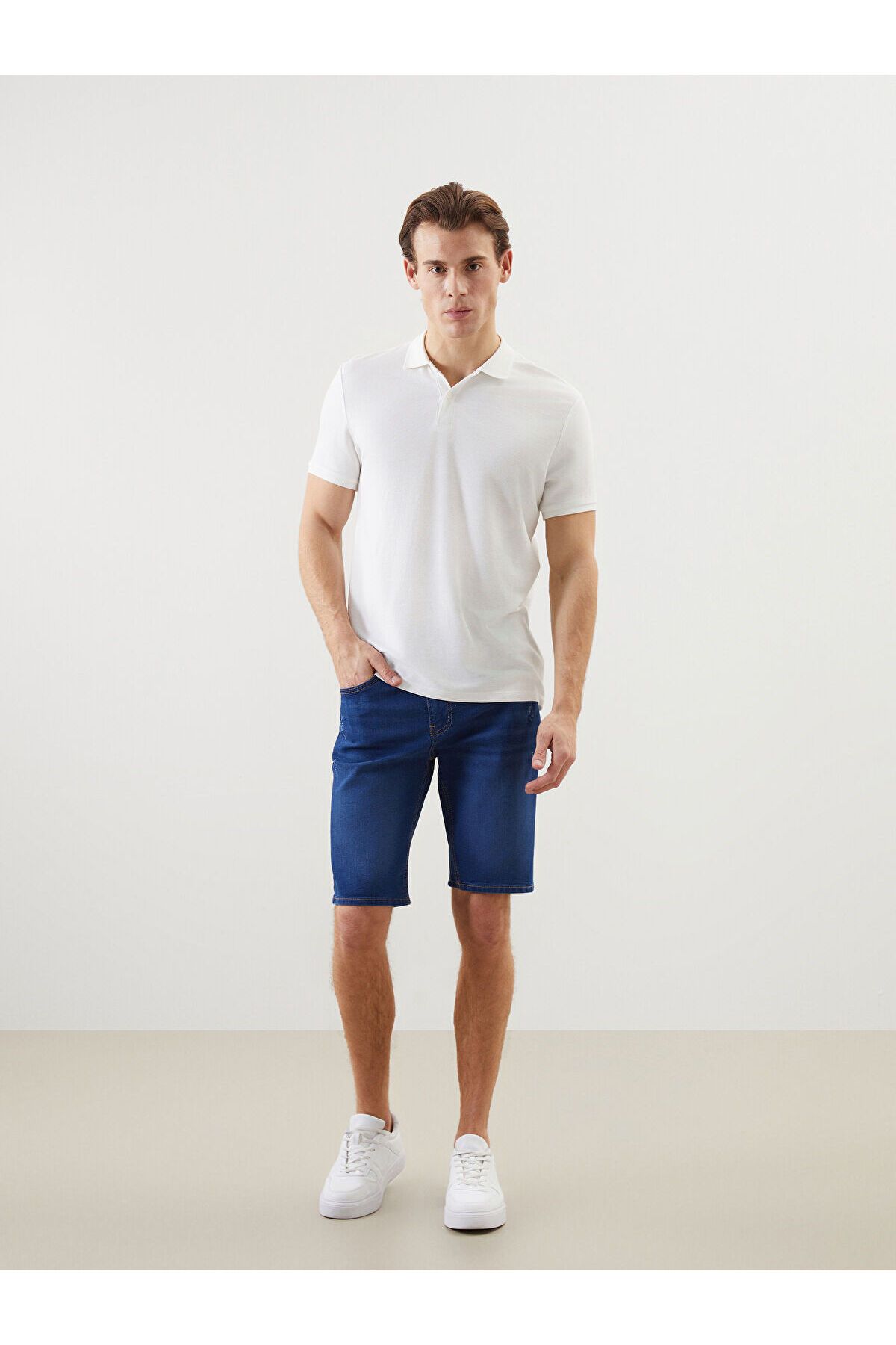 LC Waikiki Süper Skinny Fit Erkek Jean Şort