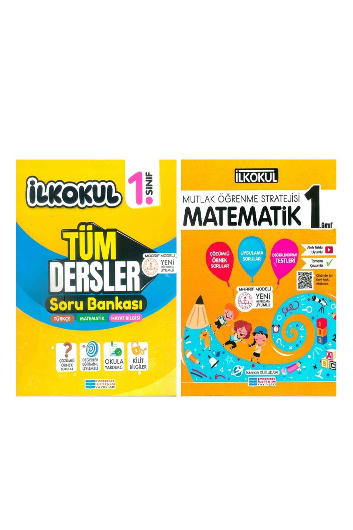 Ankara Kitap Merkezi Evrensel İletişim 1. Sınıf Tüm Dersler ve Matematik Mutlak Öğrenme Stratejisi Seti 2 Kitap
