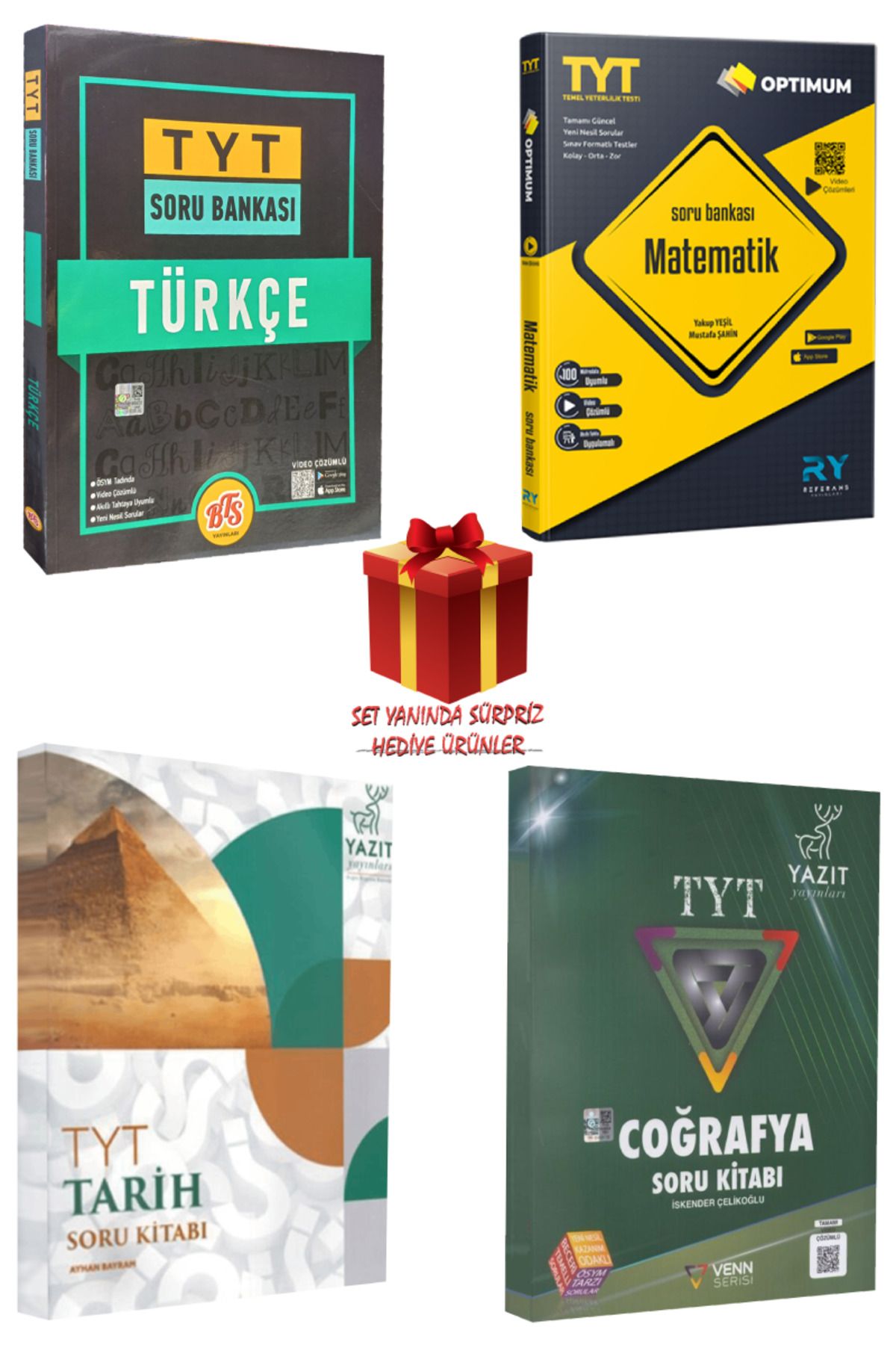 Panem Yayınları TYT Soru Bankası Seti: Türkçe + Matematik + Tarih + Coğrafya + Hediye