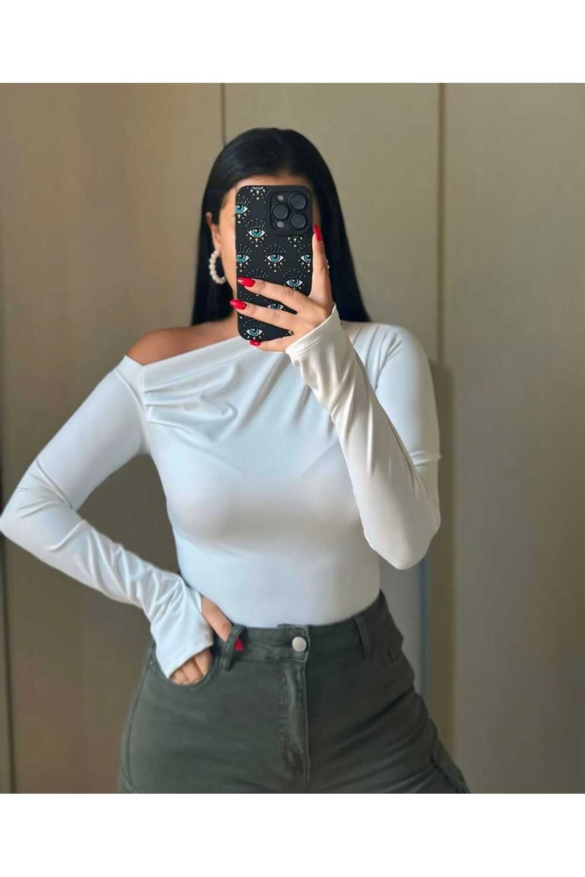 ESENERS Beyaz  Bluz