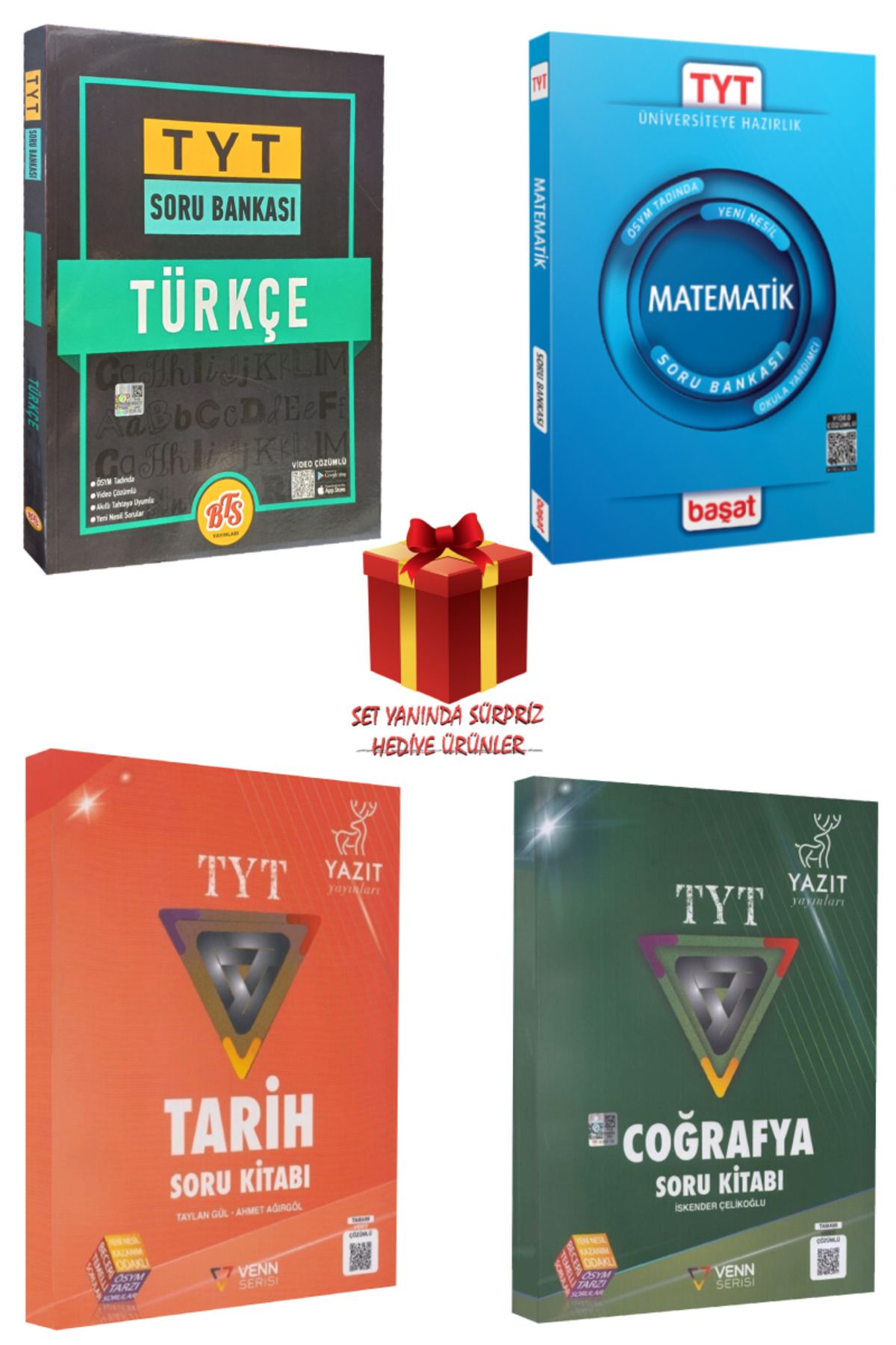 Panem Yayınları TYT Soru Bankası Seti: Türkçe + Matematik + Tarih + Coğrafya + Hediye