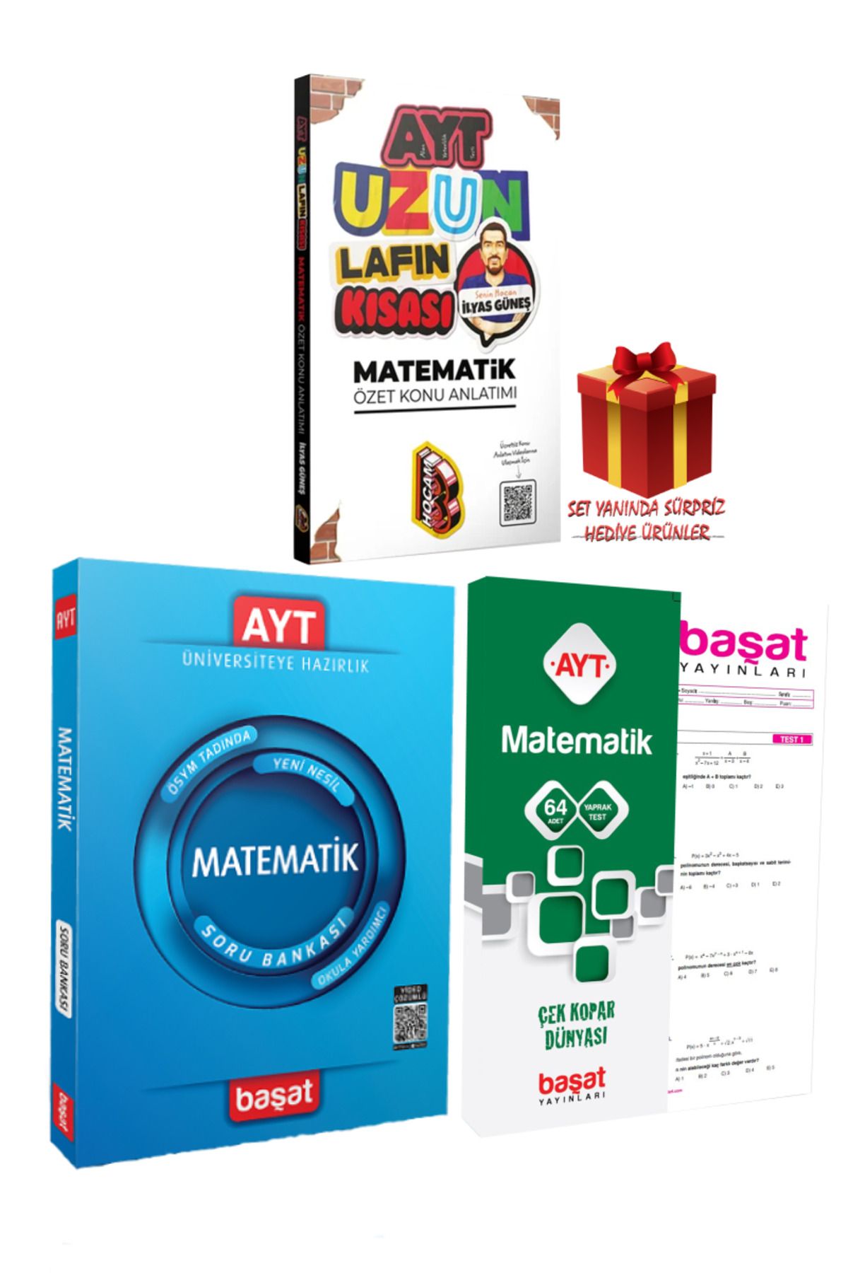 Panem Yayınları İlyas Güneş Uzun Lafın Kısası AYT Matematik Özet Konu Anlatımı+ Soru Bankası+ AYT Yaprak Test