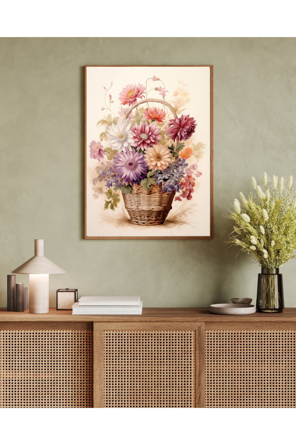 woodhomeworks tek parça salon ofis dekor tablo