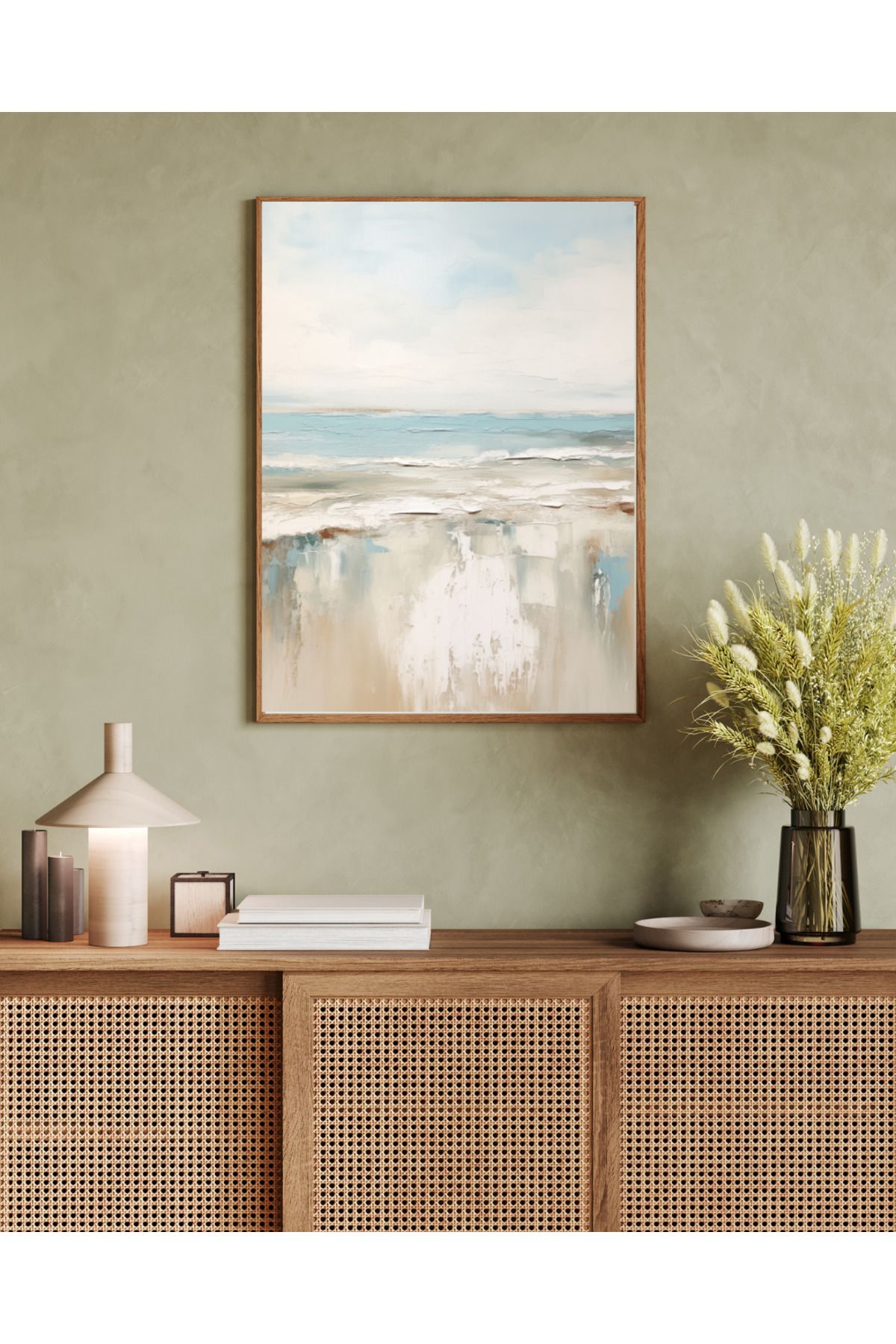 woodhomeworks tek parça salon ofis dekor tablo