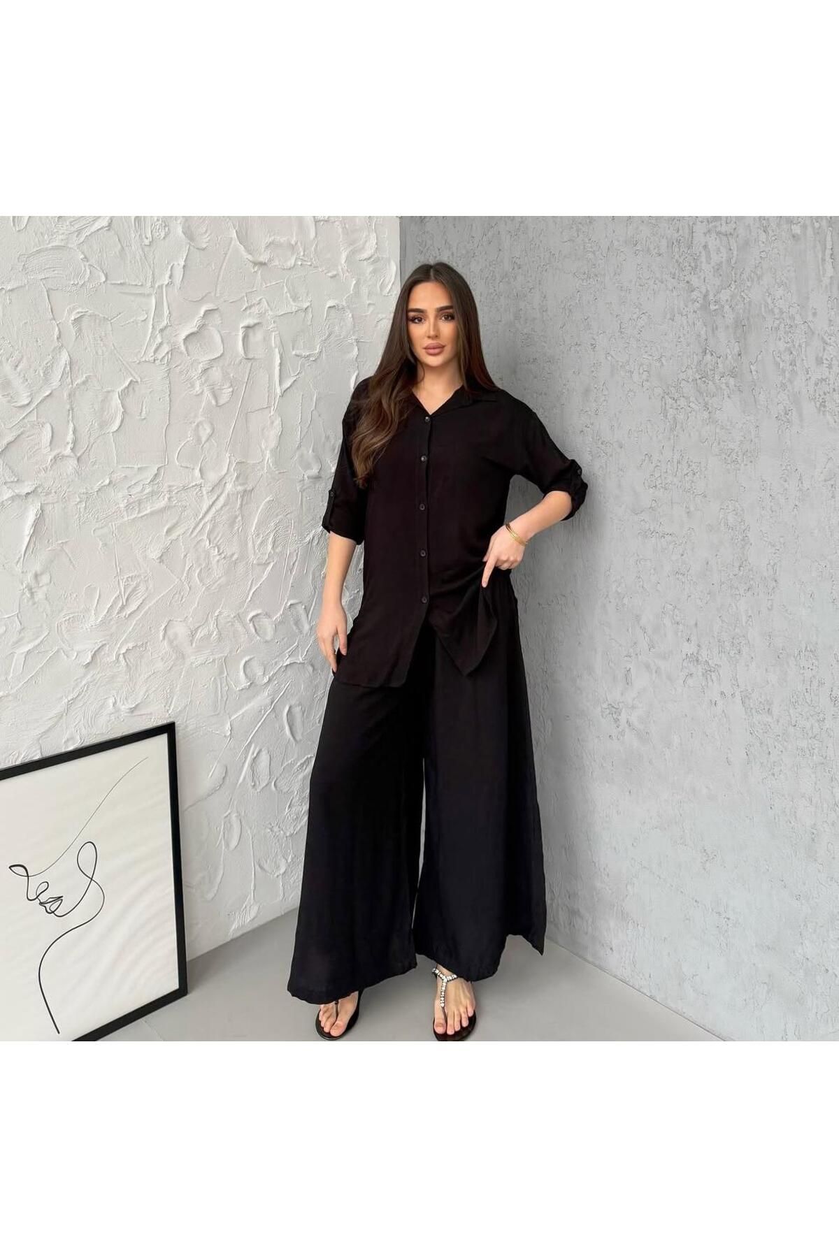 Anna Moda Siyah Alt-Üst Takım