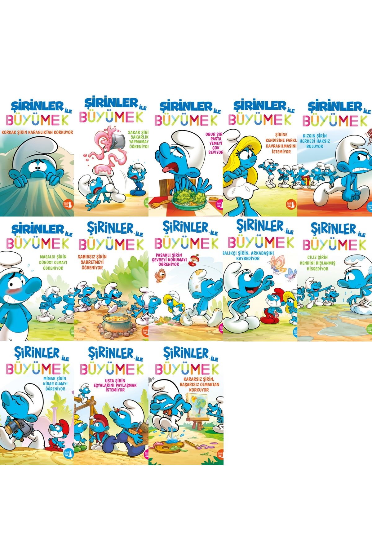 Büyülü Fener Şirinler ile Büyümek 13 Ciltlik Set ( Çizgi Roman )